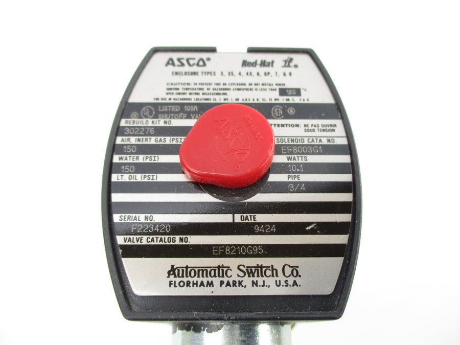 ASCO EF8210G95 220/240V 150PSI 3/4" NSNP