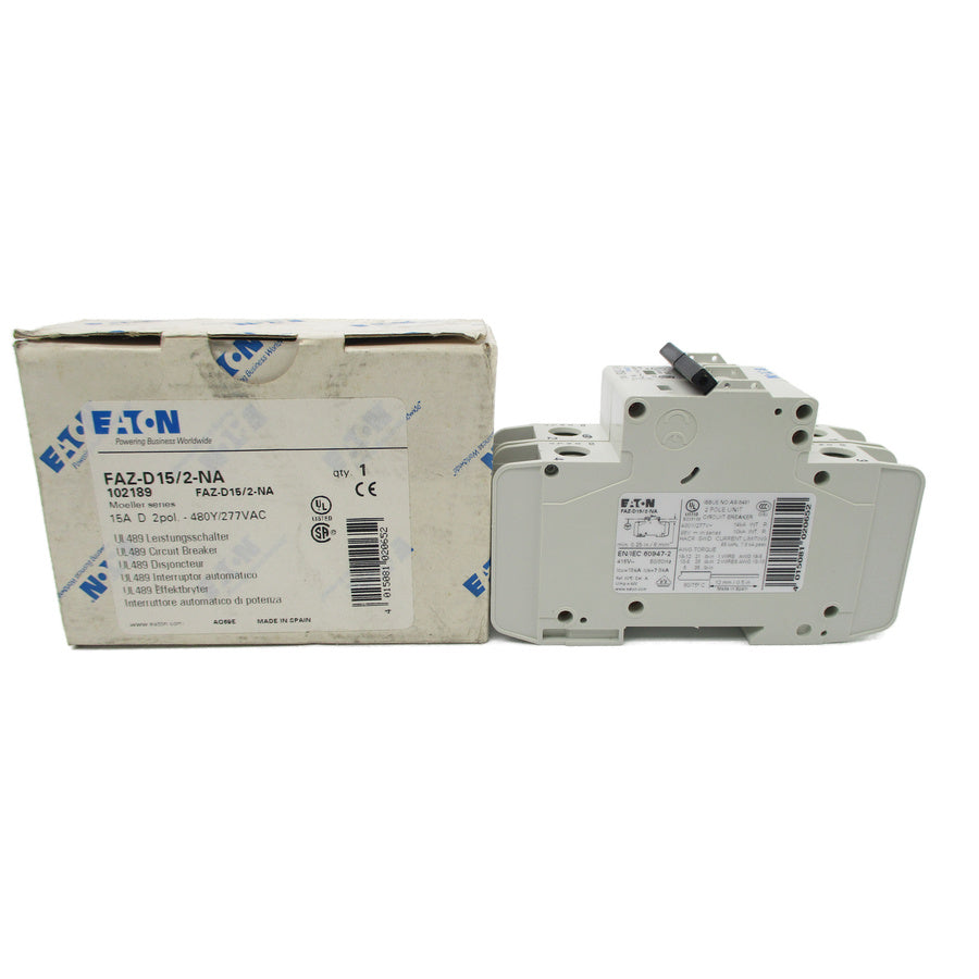 EATON FAZ-D15/2-NA 102189 277VAC 15A NSMP