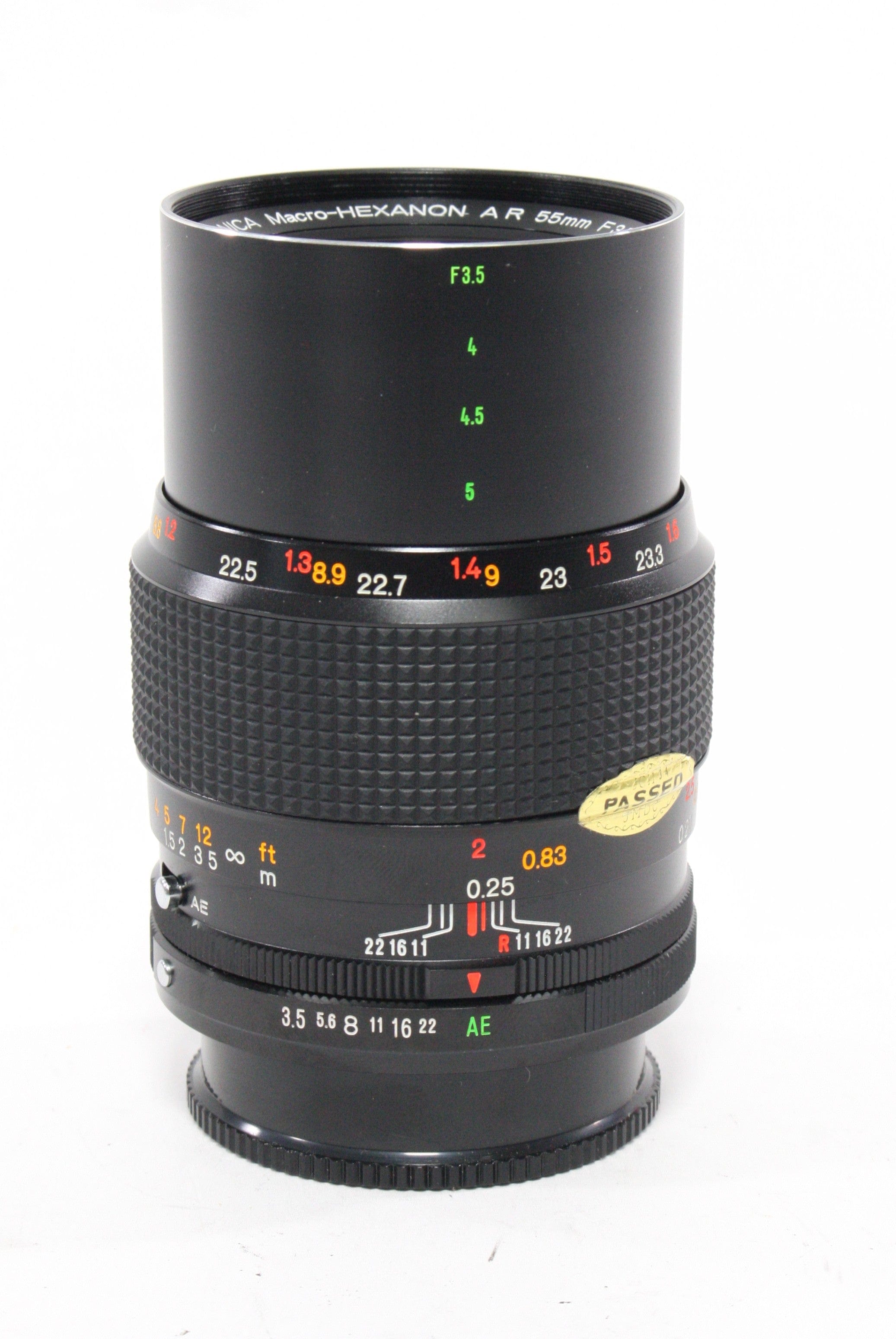 Konica 55mm f/3.5 Macro-Hexanon with Macro Adapter and Case for Konica AR Mount