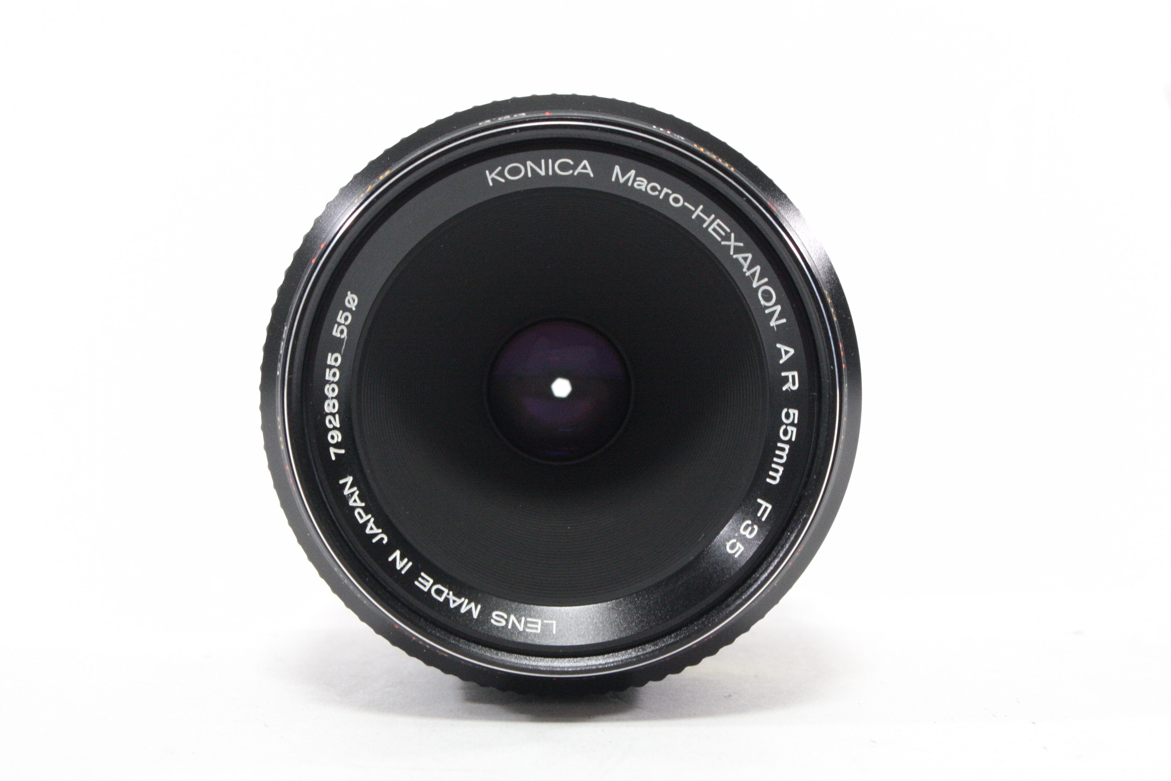 Konica 55mm f/3.5 Macro-Hexanon with Macro Adapter and Case for Konica AR Mount
