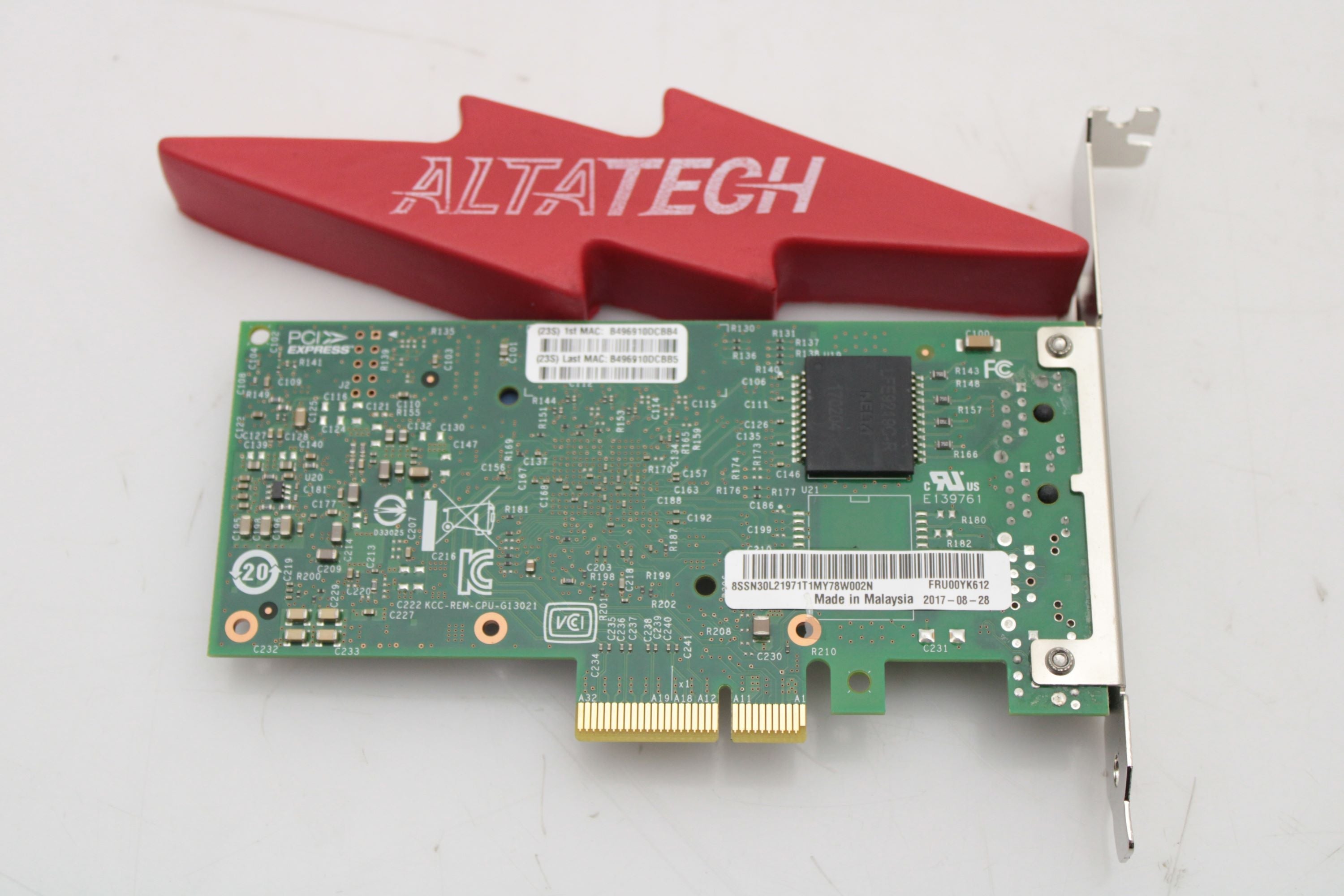 Lenovo 00YK612 I350-T2 1GB 2PORT PCIE ADAPTER