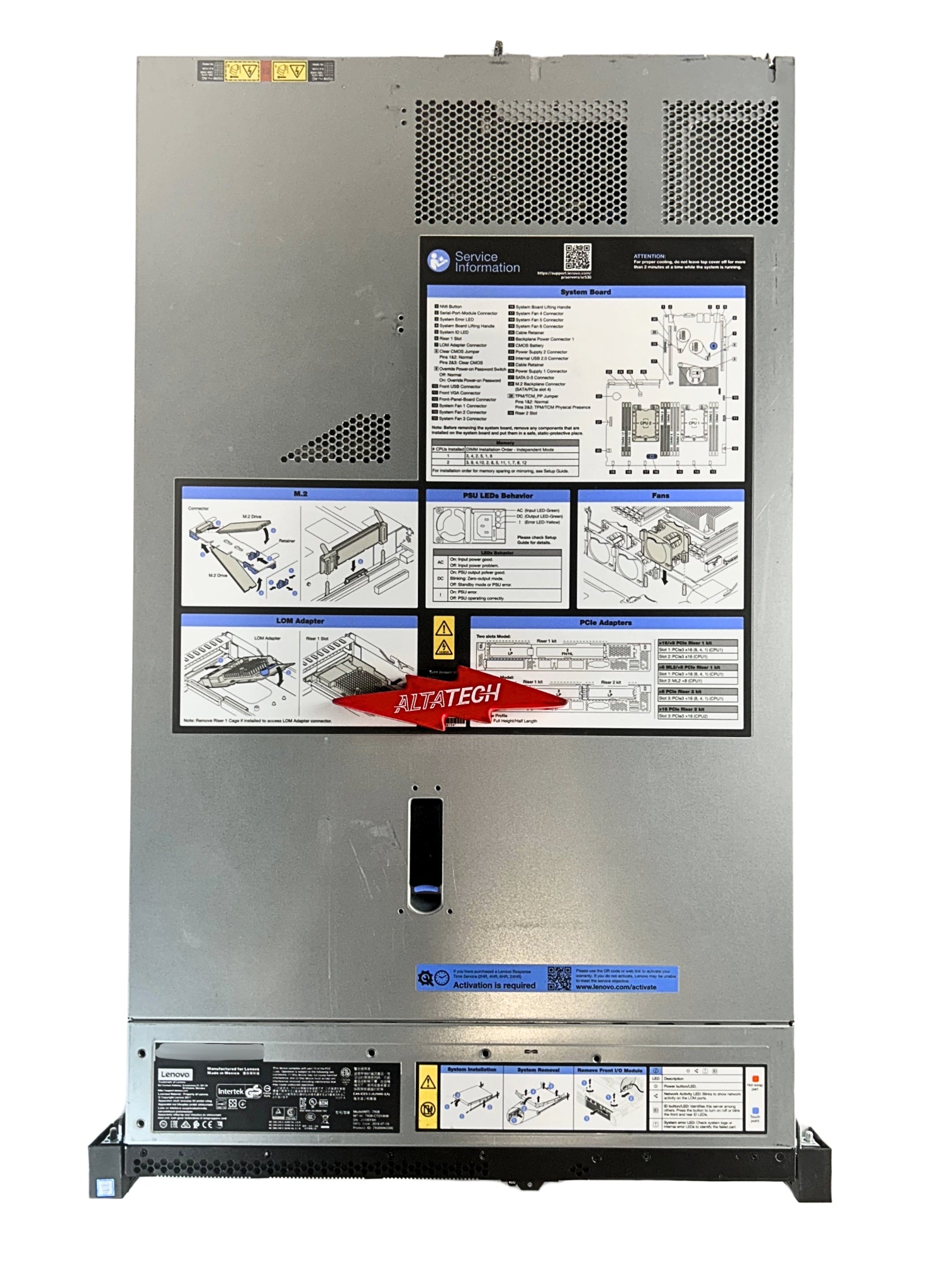 Lenovo 7X08CTO1WW THINKSYSTEM SR530 CTO SERVER