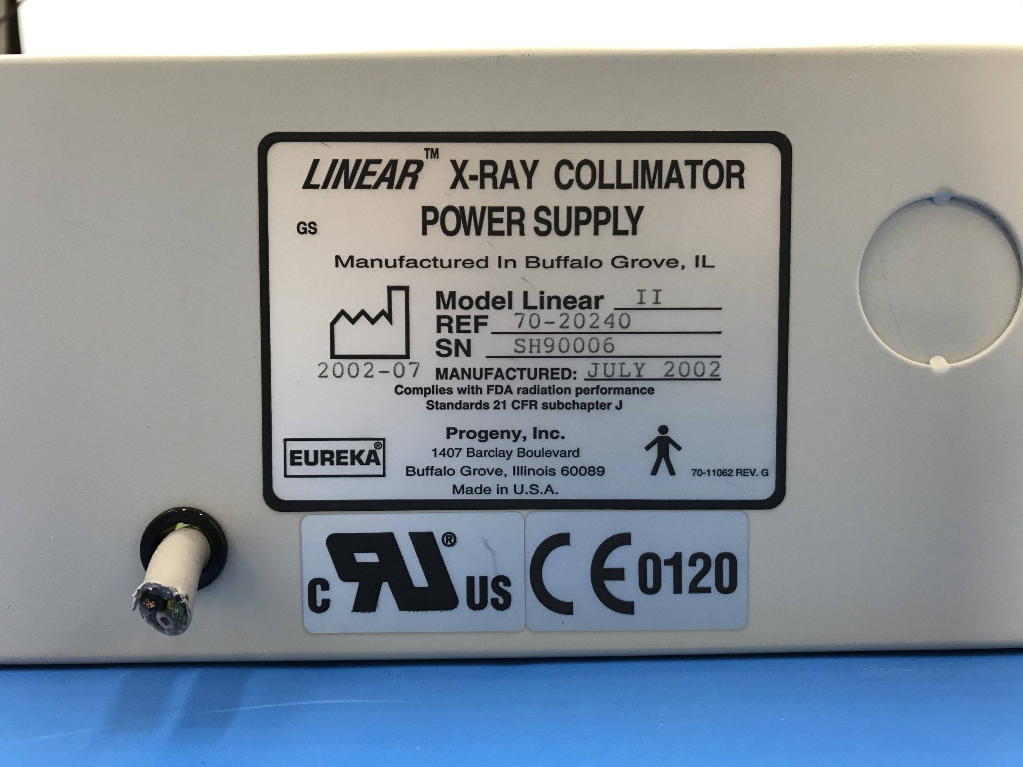 Linear Collimator Power Supply (70-20240 Progeny/Del Medical