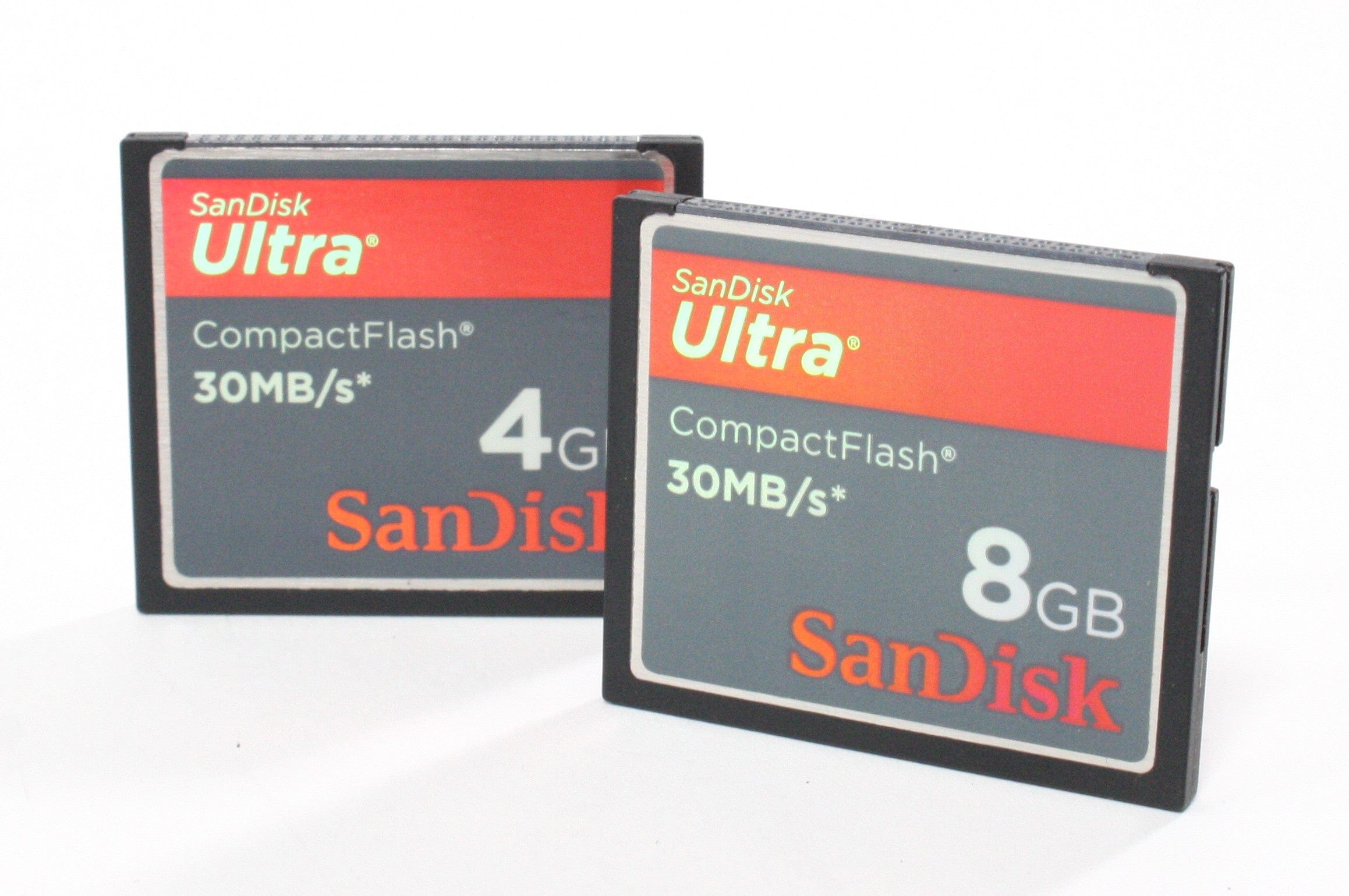 Lot of 10 SanDisk CompactFlash Memory Cards (3 - 8GB/7- 4GB)