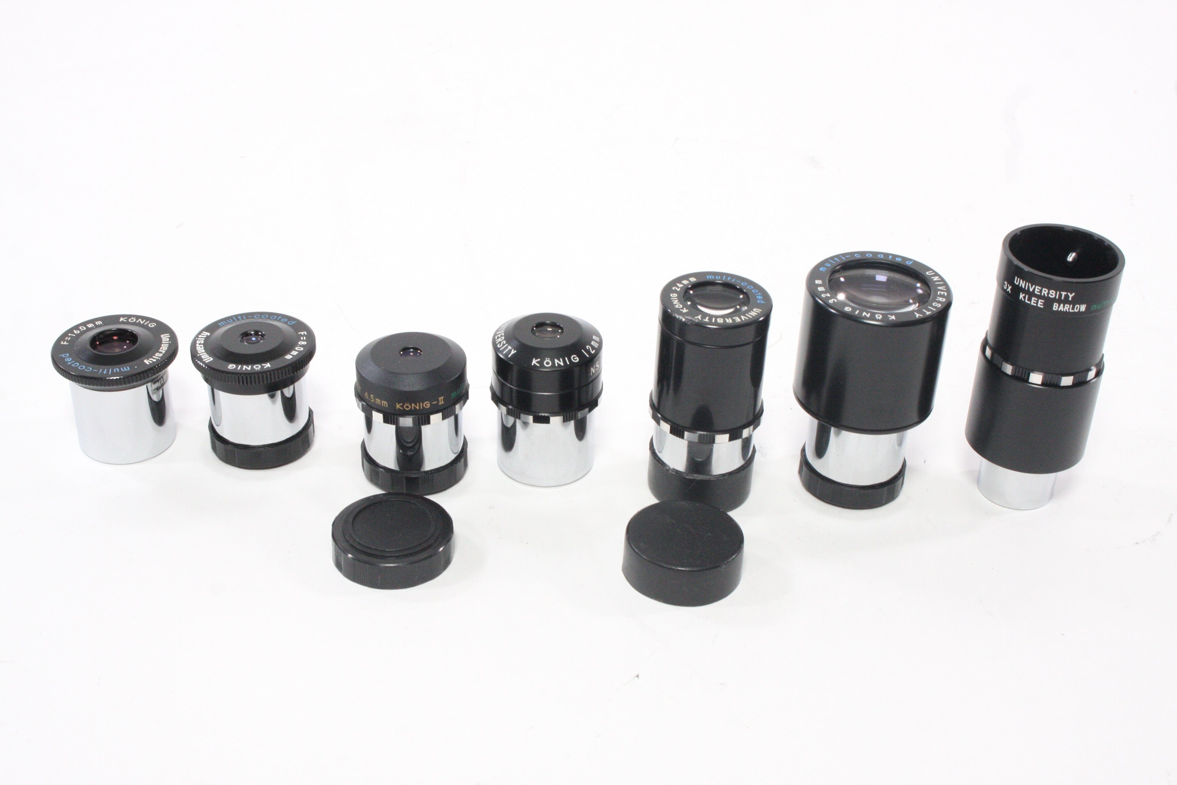 Lot of University Telescope Eye-Pieces