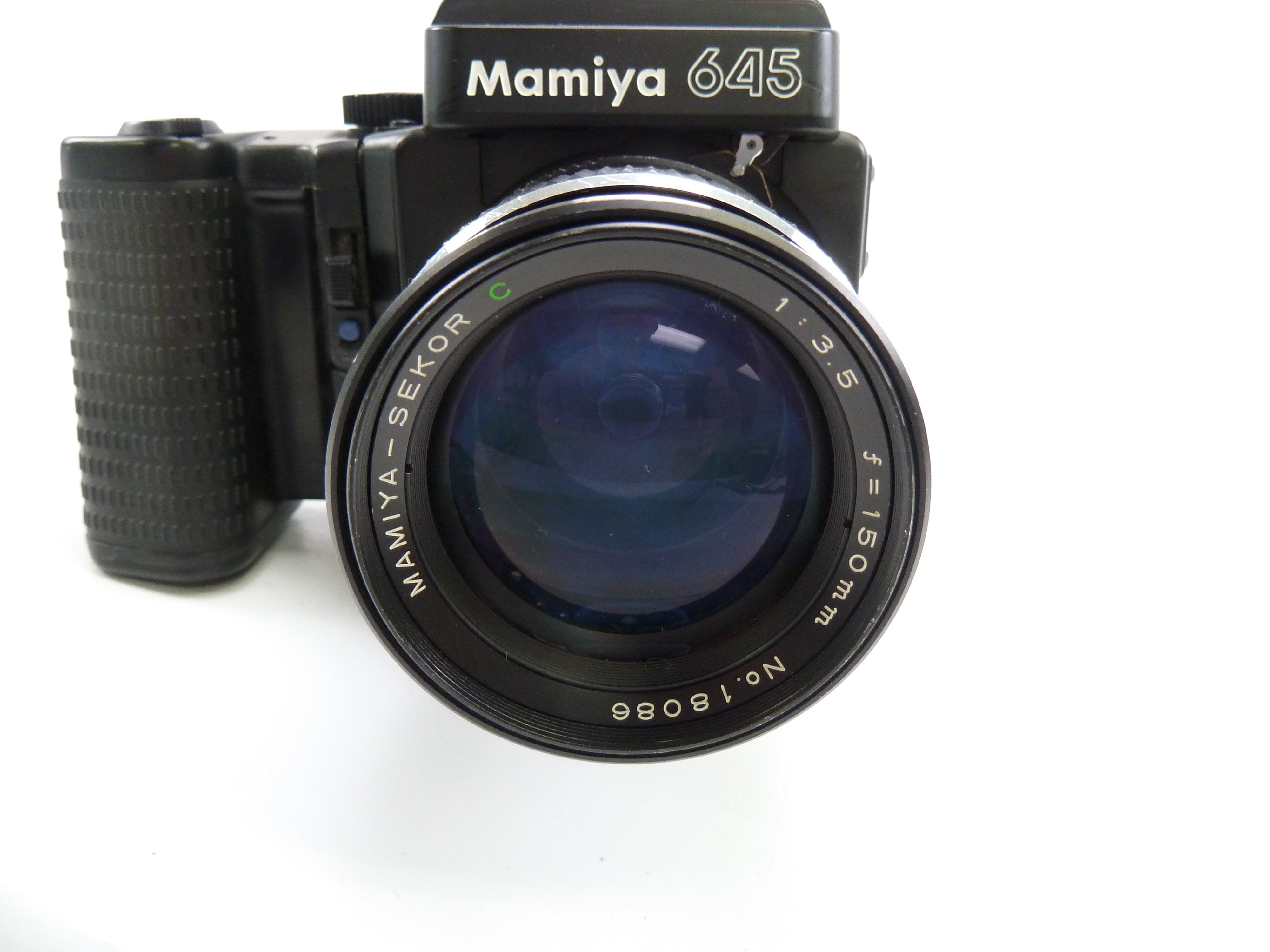Mamiya 645 Super Kit with Prism Finder, Motor Drive, 120 Back,  & 150MM f3.5 C Lens