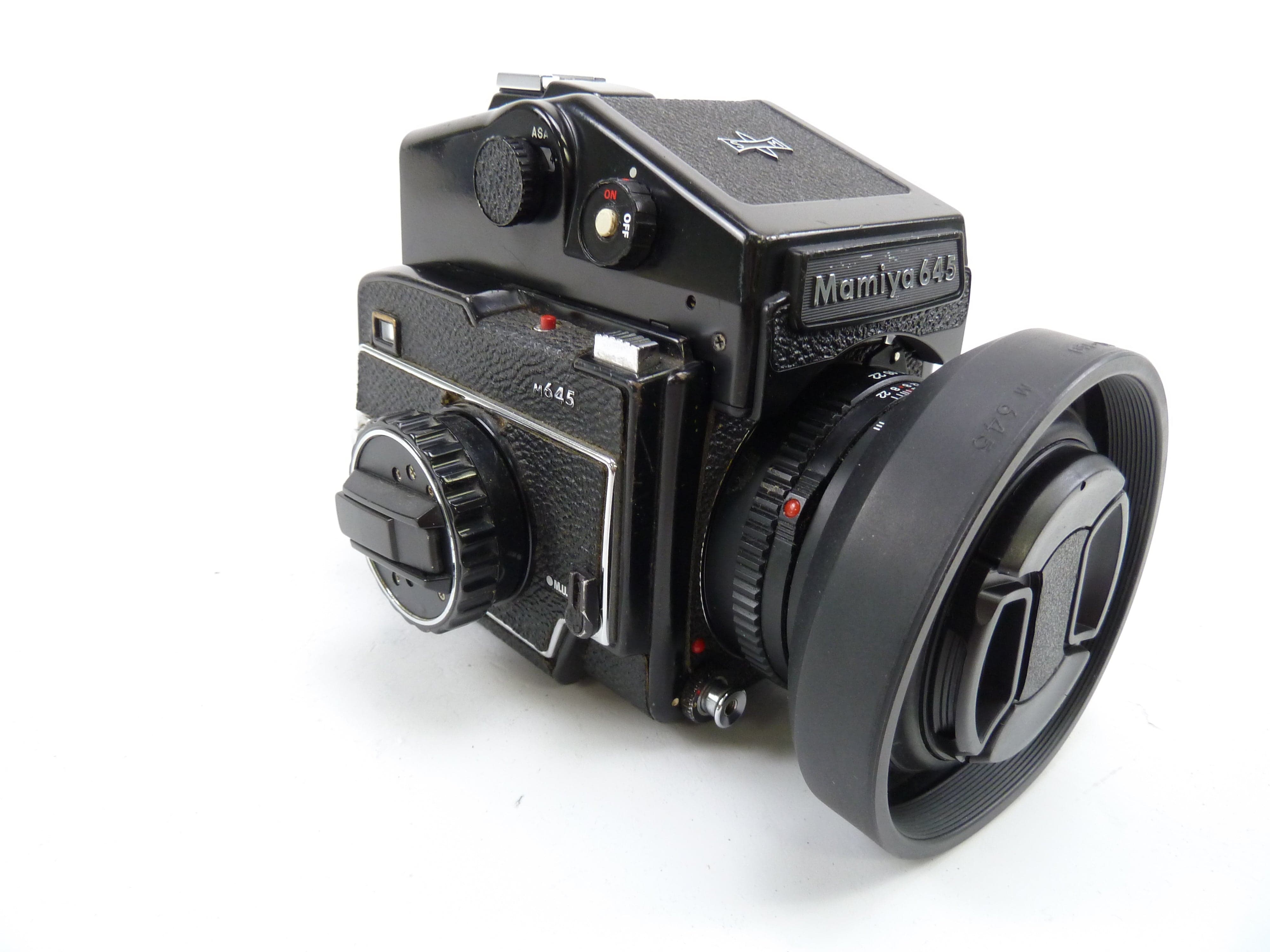 Mamiya M645 Camera outfit with AE Meter Prism Finder and 80MM f2.8 N Lens