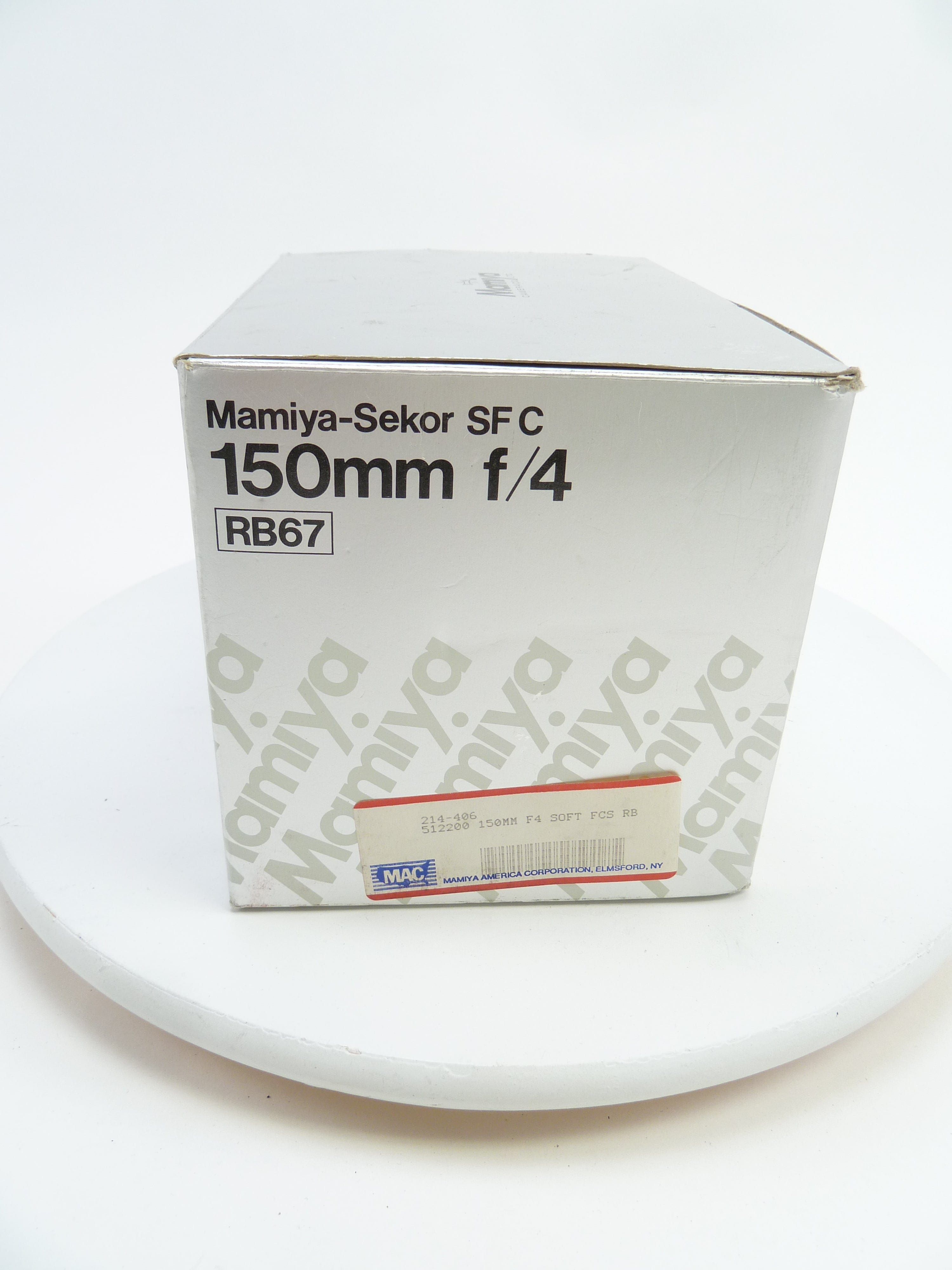 Mamiya RB67 150MM F4 Soft Focus Lens with complete set of Disks