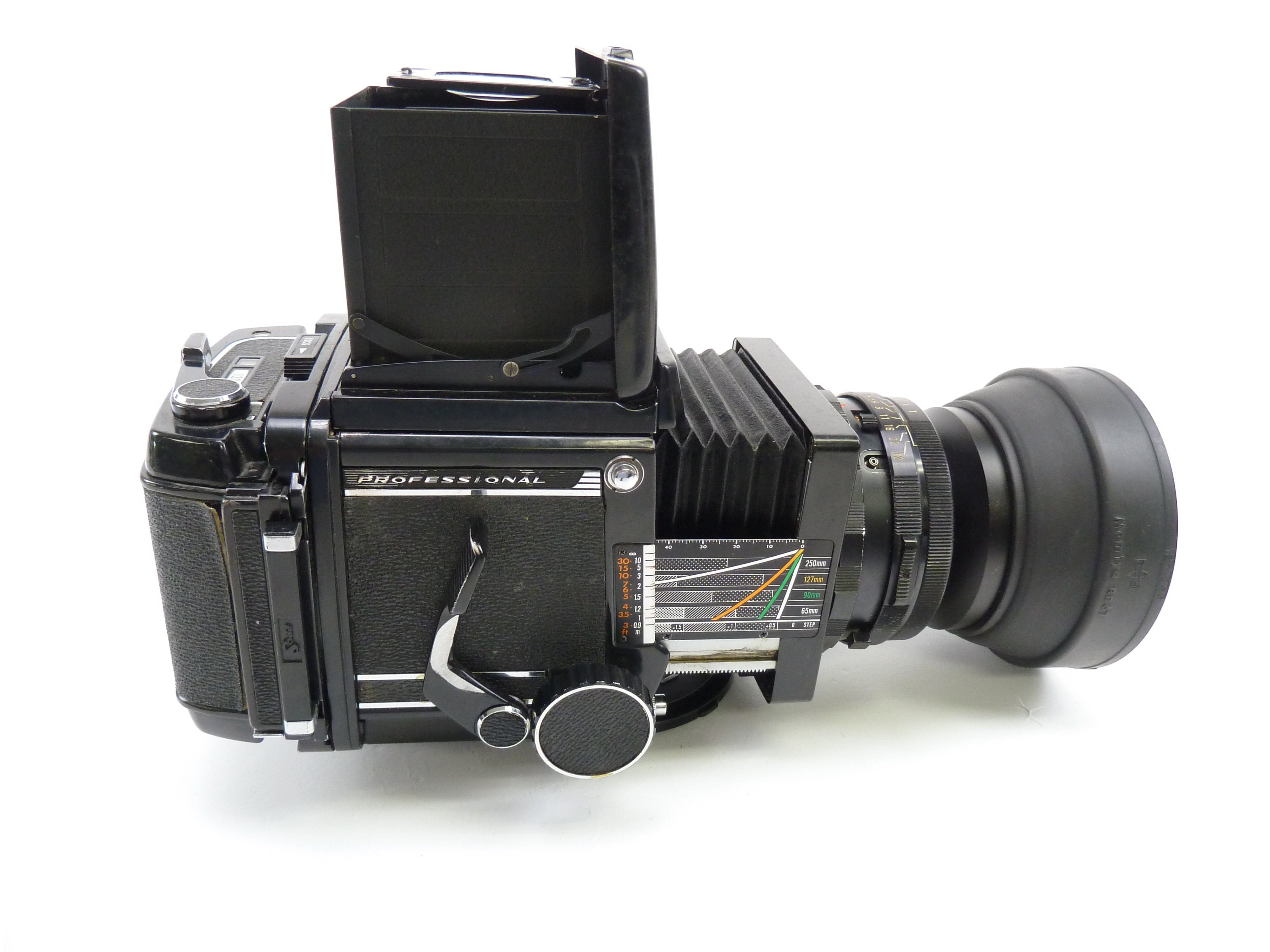 Mamiya RB67 Complete Camera Outfit with 127MM f3.8 Lens, 120 Back, and WLF