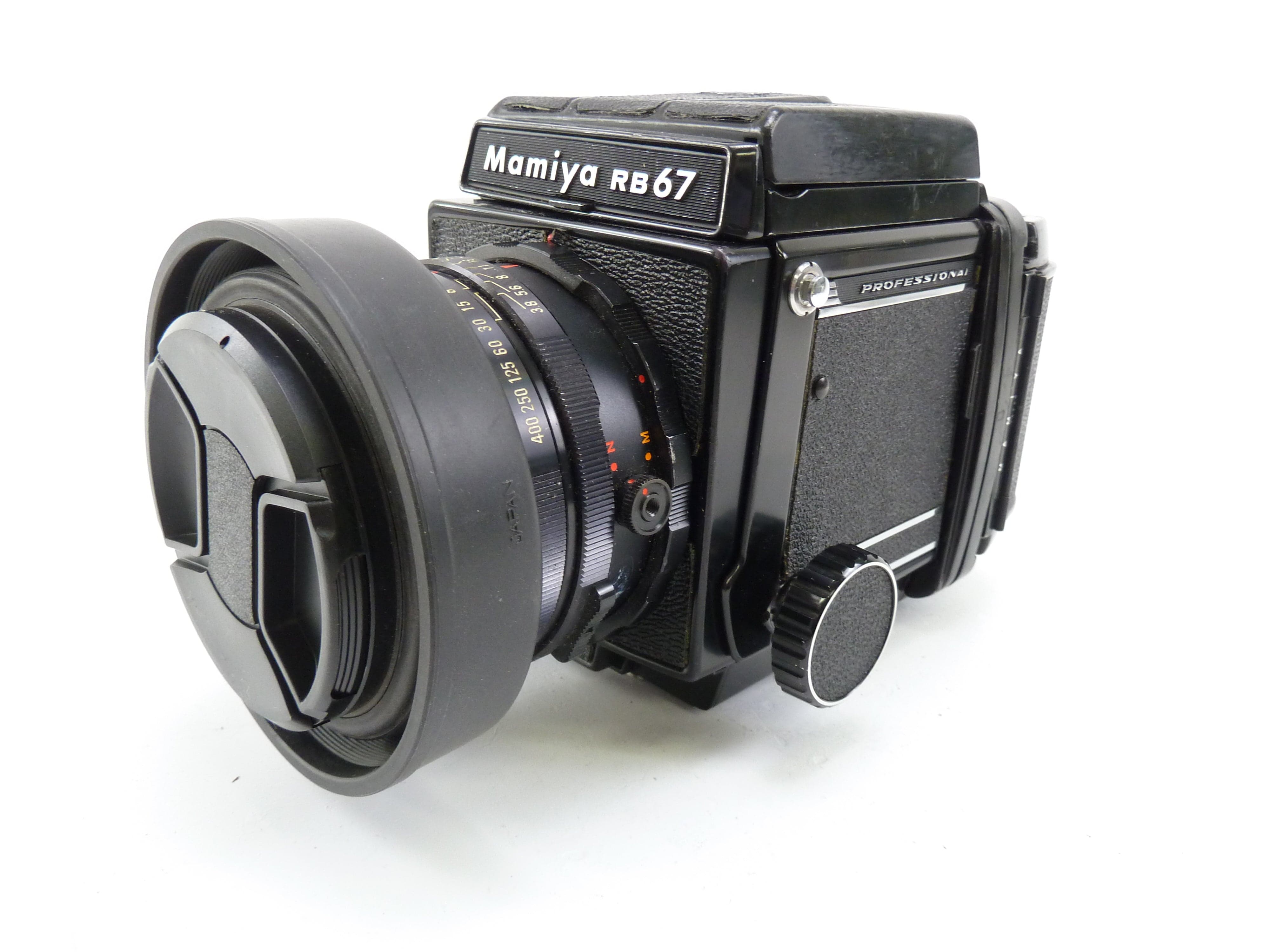 Mamiya RB67 Complete  Kit with 127MM F3.8 Lens 120 Film Back, and WLF