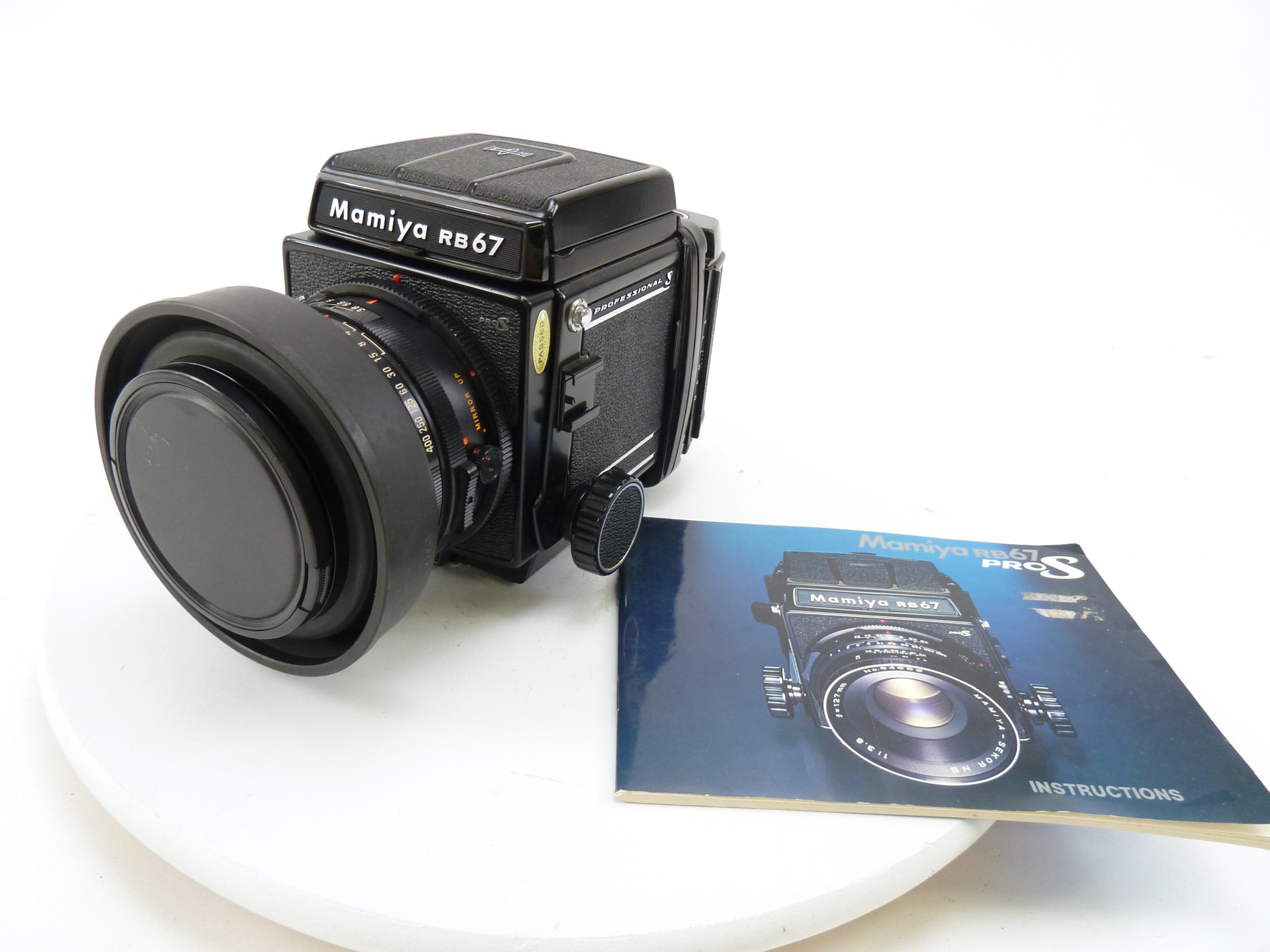 Mamiya RB67 Pro S Camera Outfit with 127MM f3.8 Lens, Pro S 120 Back, and WLF
