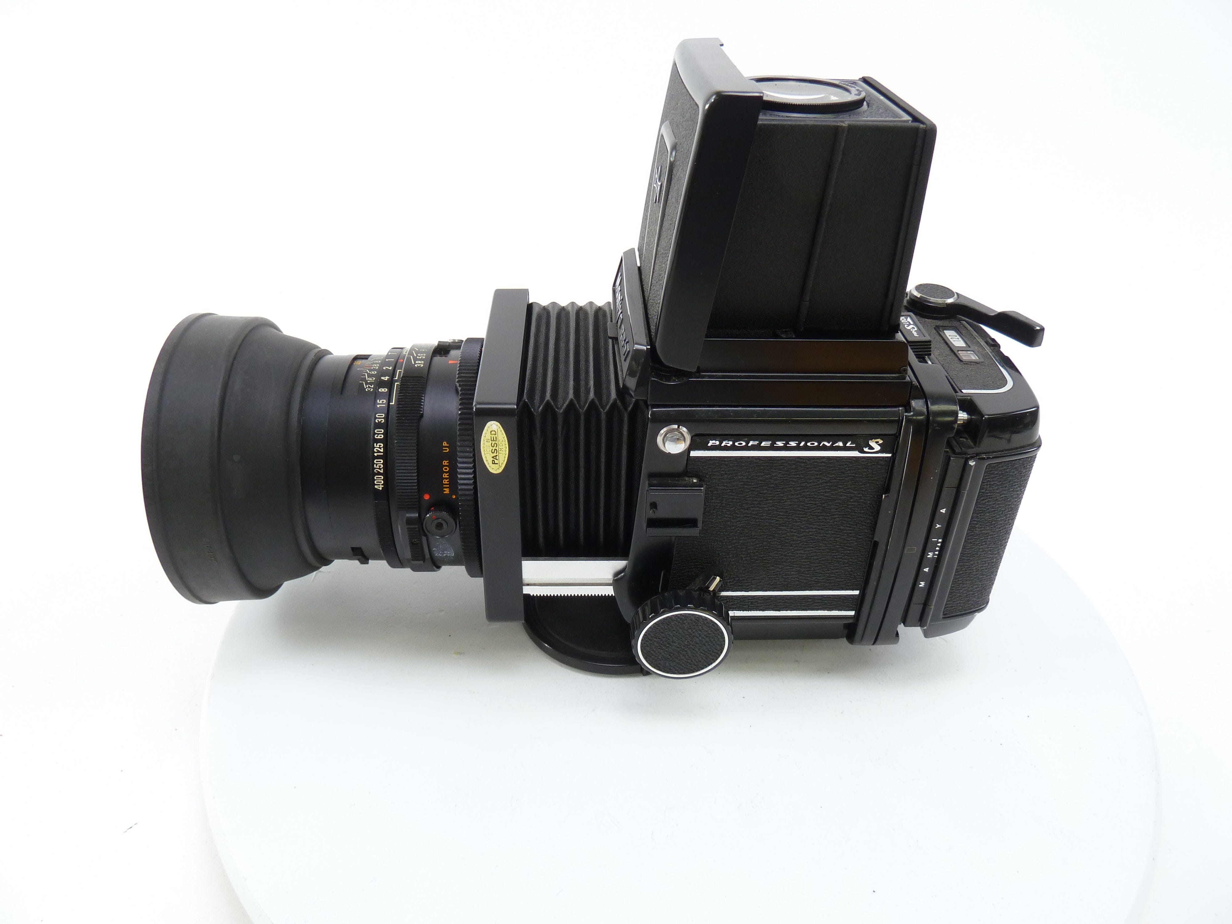 Mamiya RB67 Pro S Camera Outfit with 127MM f3.8 Lens, Pro S 120 Back, and WLF
