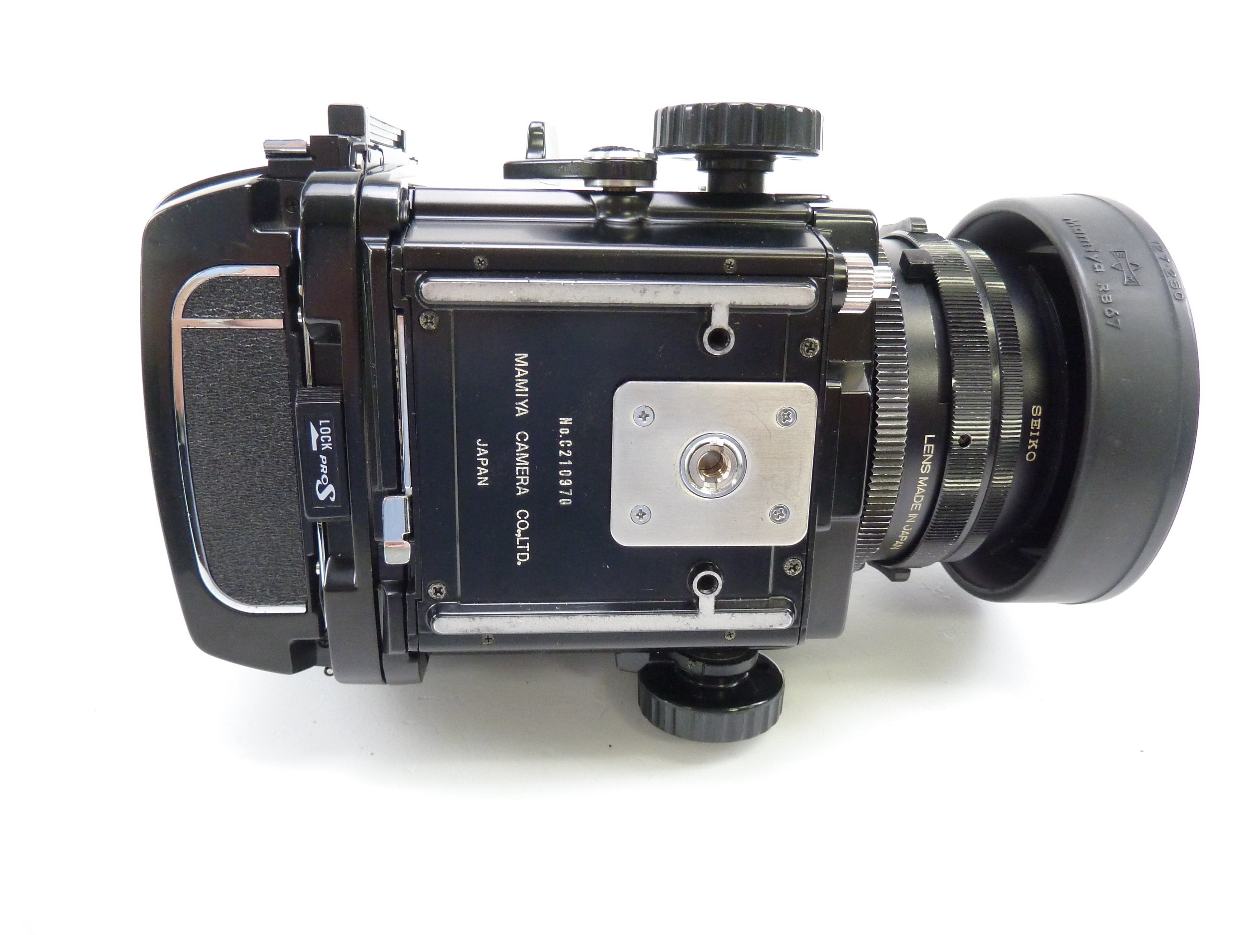 Mamiya RB67 Pro S Complete Kit with 120 Back, 127MM f3.8 C Lens, and WLF