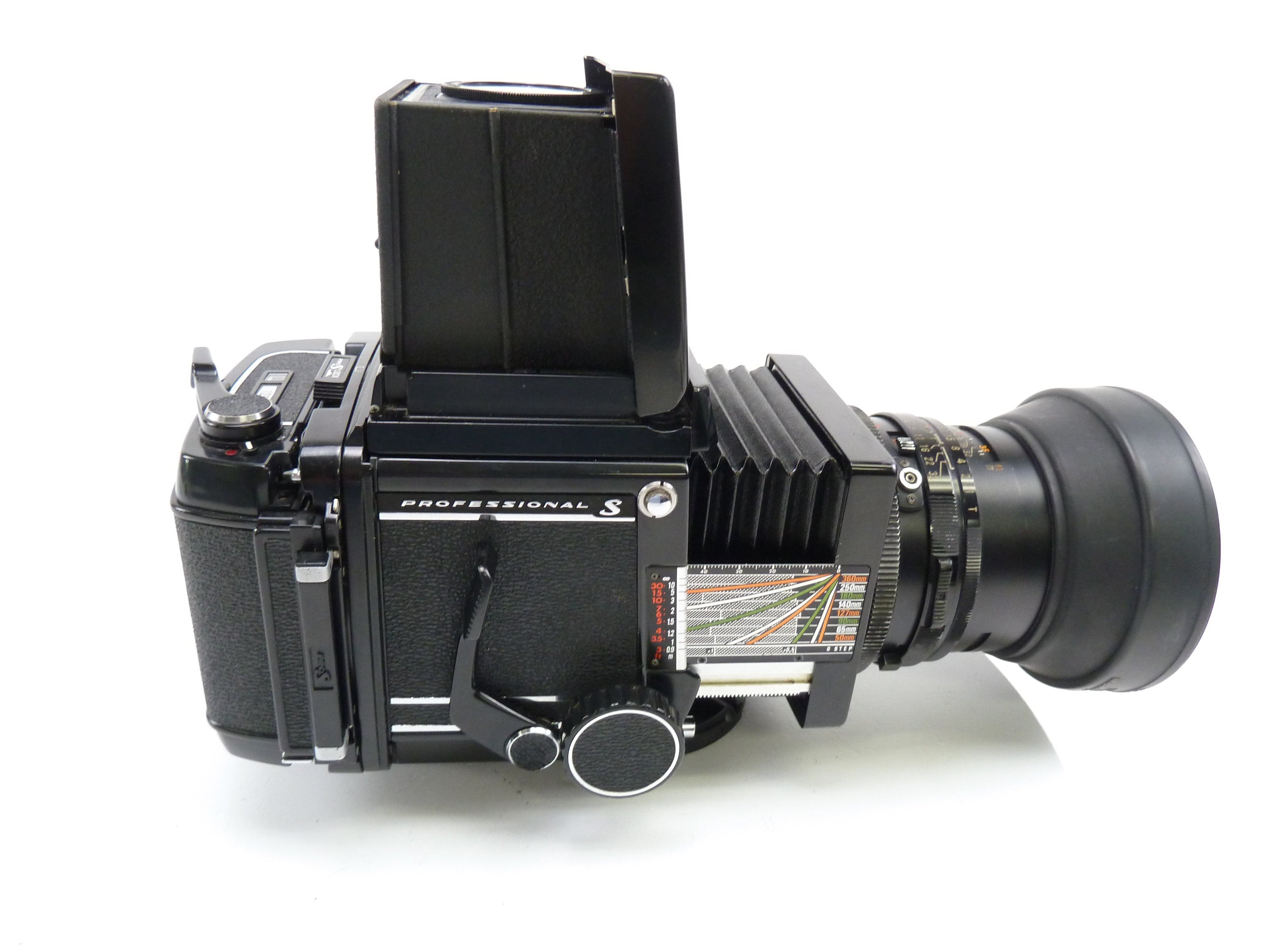 Mamiya RB67 Pro S Complete Kit with 120 Back, 127MM f3.8 C Lens, and WLF