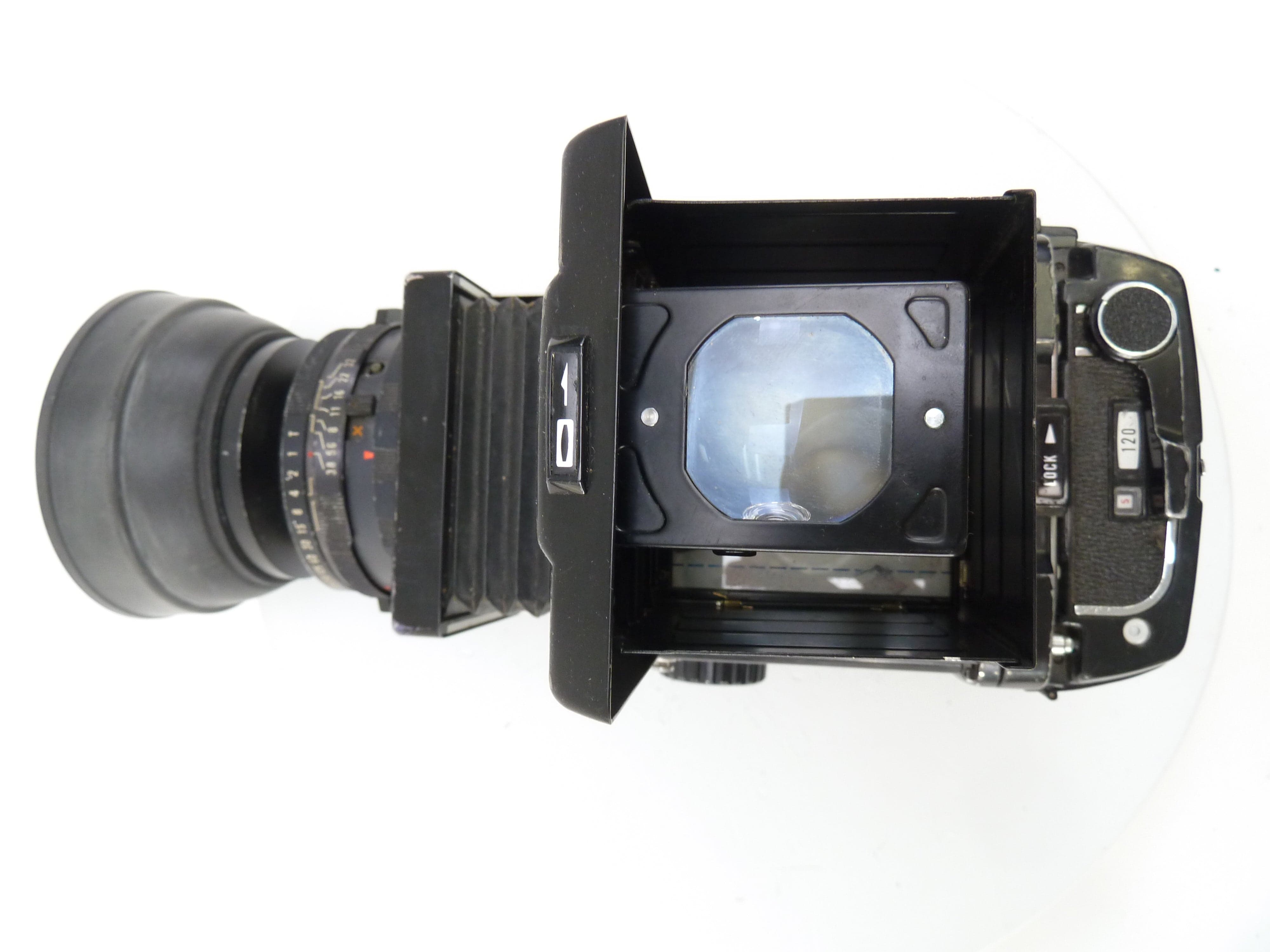 Mamiya RB67 with 127MM f3.8 Lens,  Pro 120 Back, and Waist Level Finder
