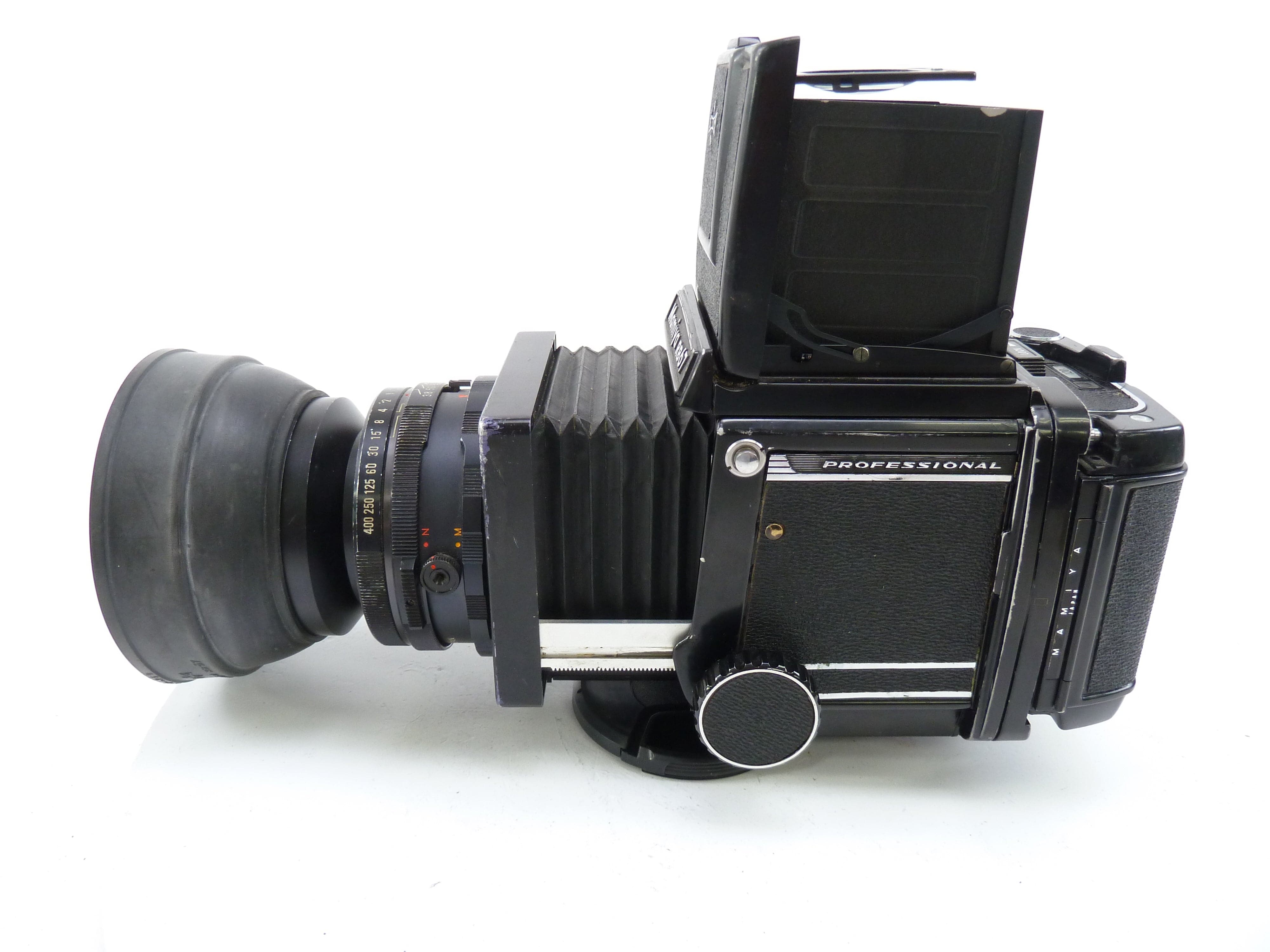 Mamiya RB67 with 127MM f3.8 Lens,  Pro 120 Back, and Waist Level Finder