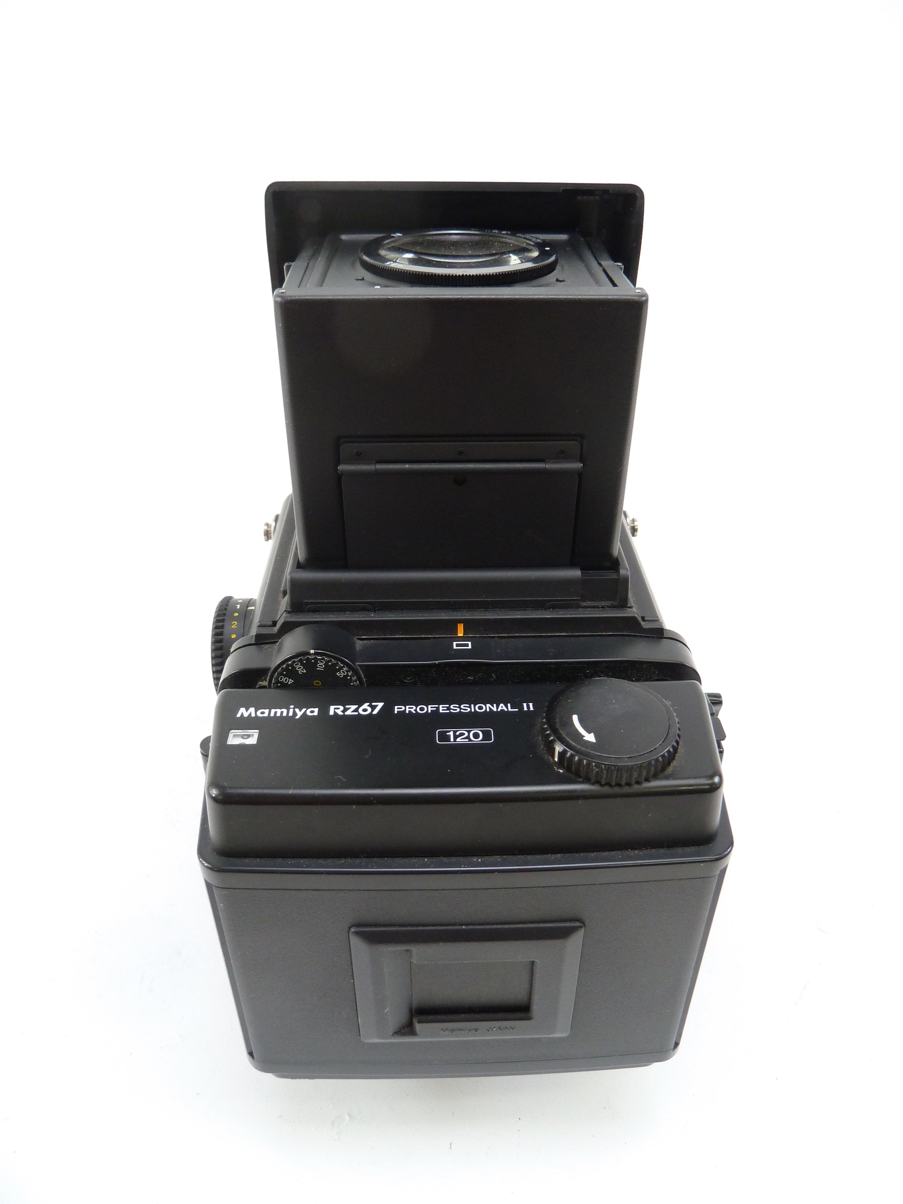 Mamiya RZ67 Pro II kit with 90MM F3.5 W Lens, 120 Pro II Back, and Waist Level Finder