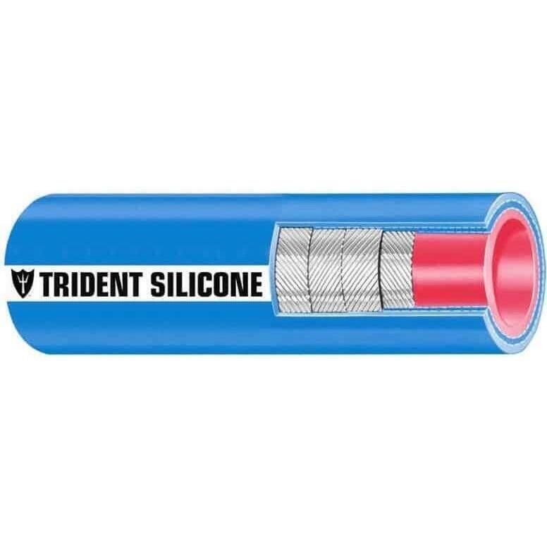 Trident Marine 202V8000-36 Trident Blue "VHT" Silicone Softwall Wet Exhaust Hose, 8" x 3'
