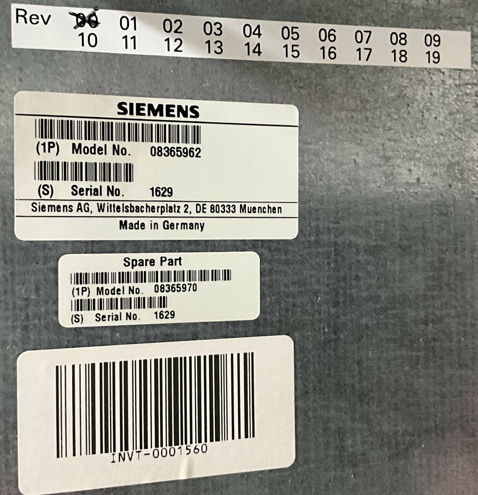 MATRIX MVT (08365970/08365962 SIEMENS