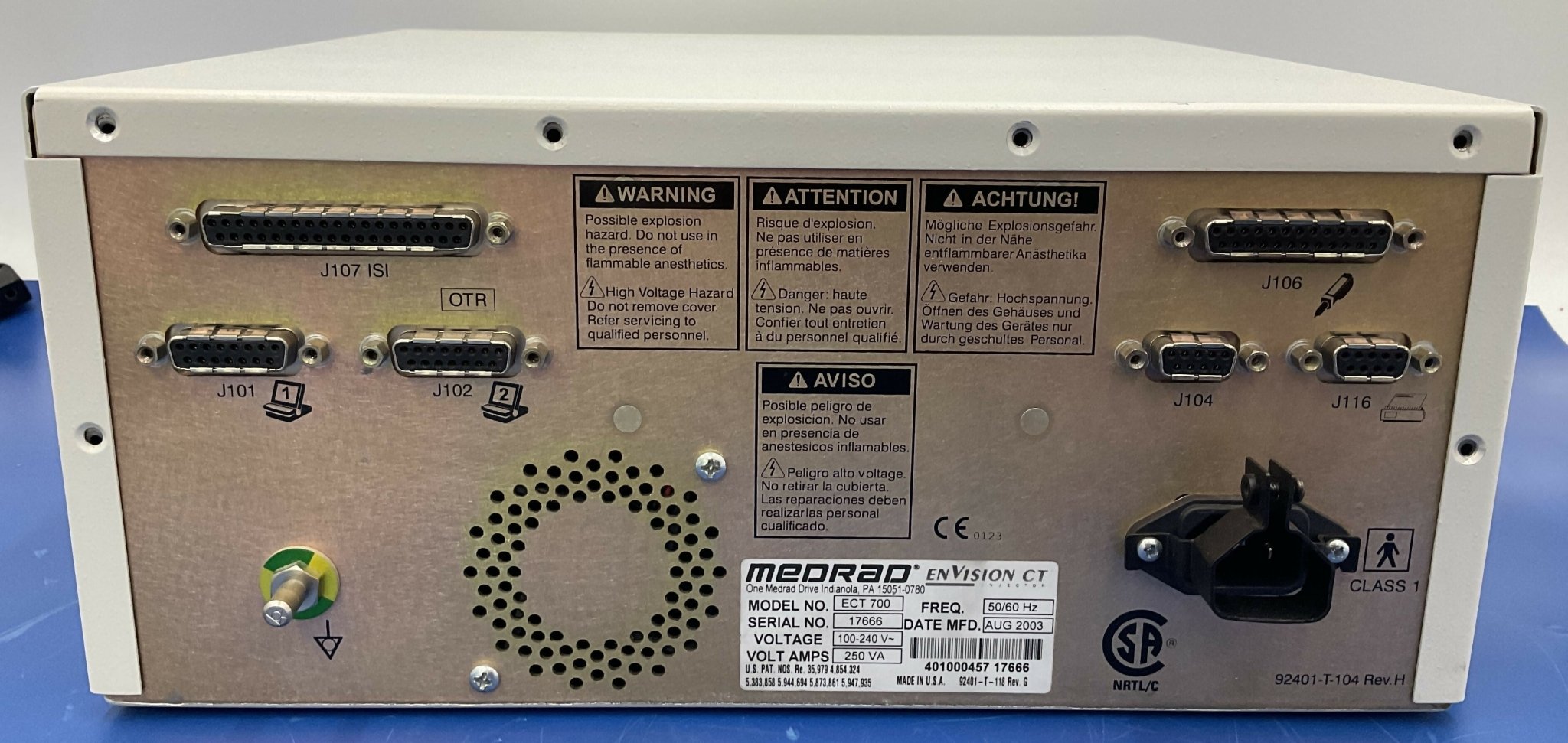 MEDRAD ENVISION POWER SUPPLY (ECT 700) MEDRAD