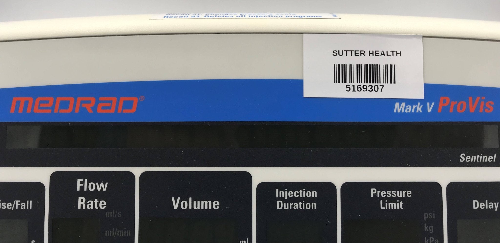 Medrad Mark V Control Console W/ Com. Cable (Medrad Mark V Model# RD Provis