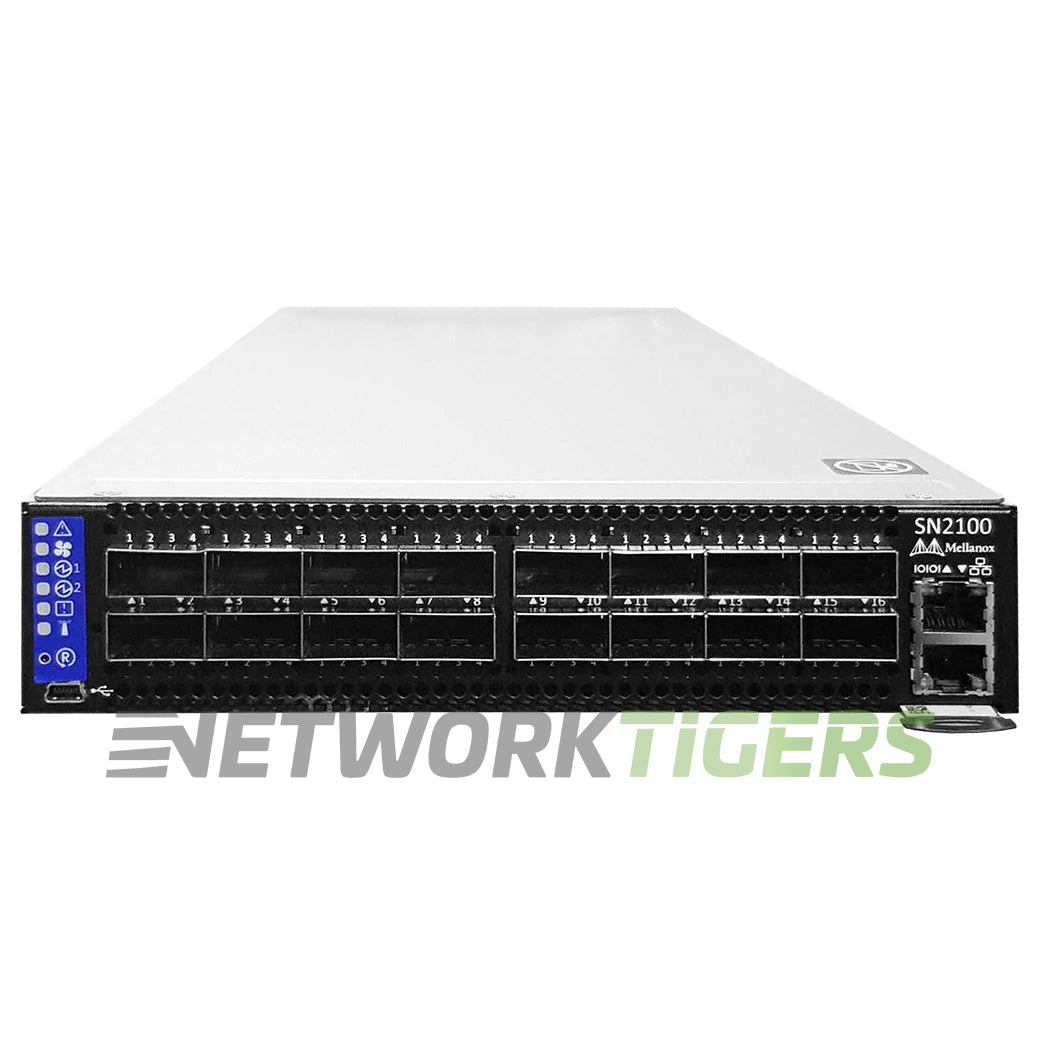 NEW Nvidia Mellanox MSN2100-CB2FC 16x 100GB QSFP28 BF (P2C) Cumulus Linux Switch
