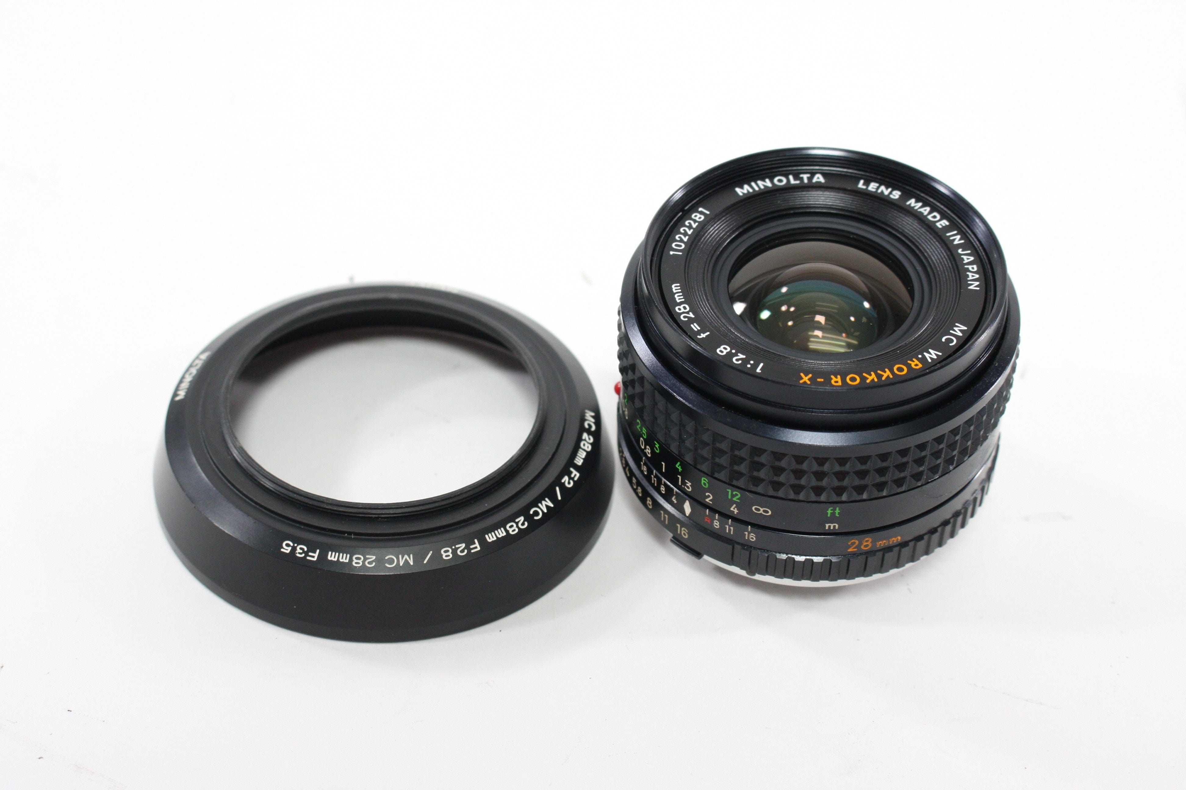 Minolta 28mm f/2.8 MC W. Rokkor-X for Minolta MD Lens