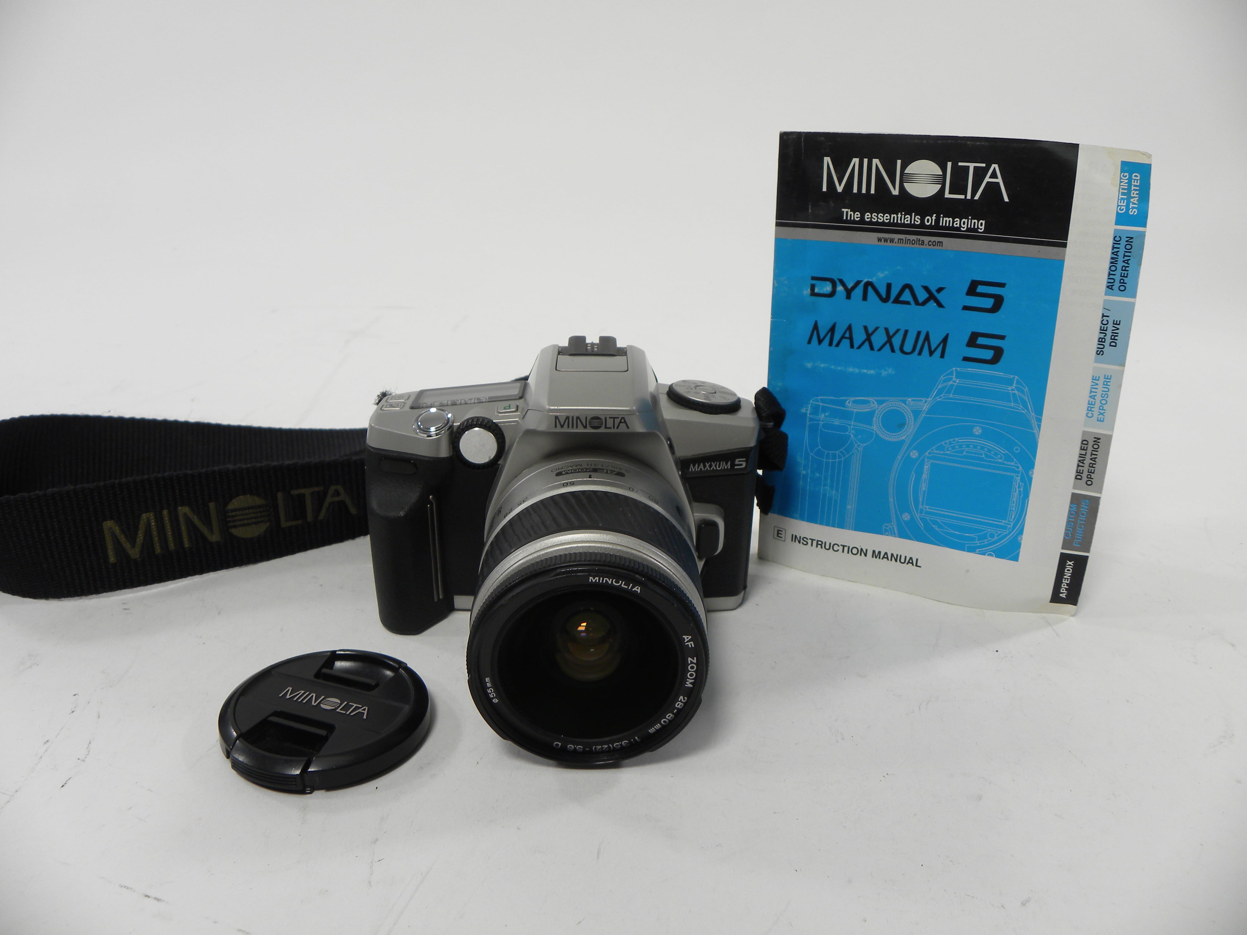Minolta Maxxum 5 35mm SLR w/AF Zoom 28-80mm f3.5-5.6D