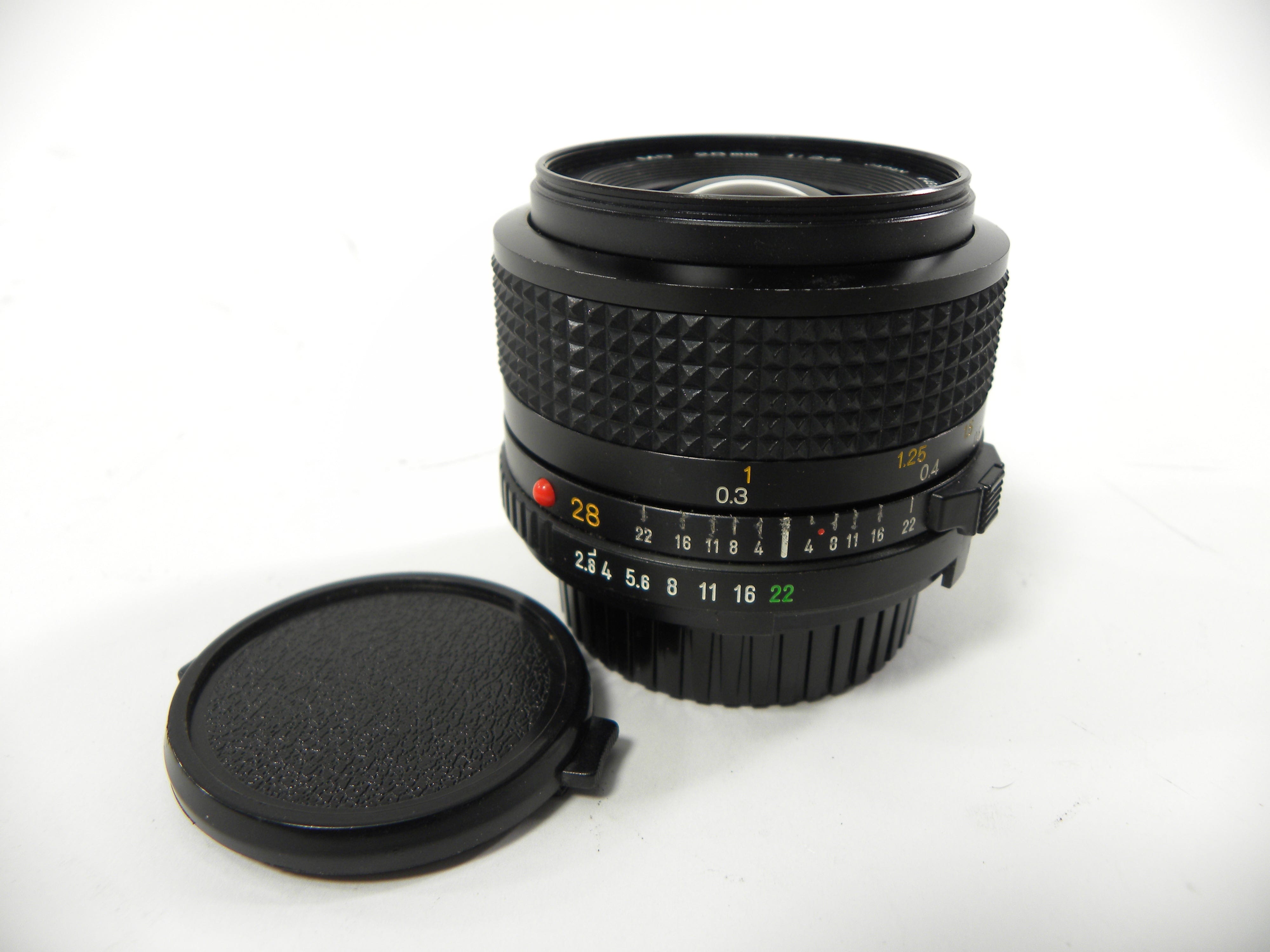 Minolta MD 28mm f2.8 lens