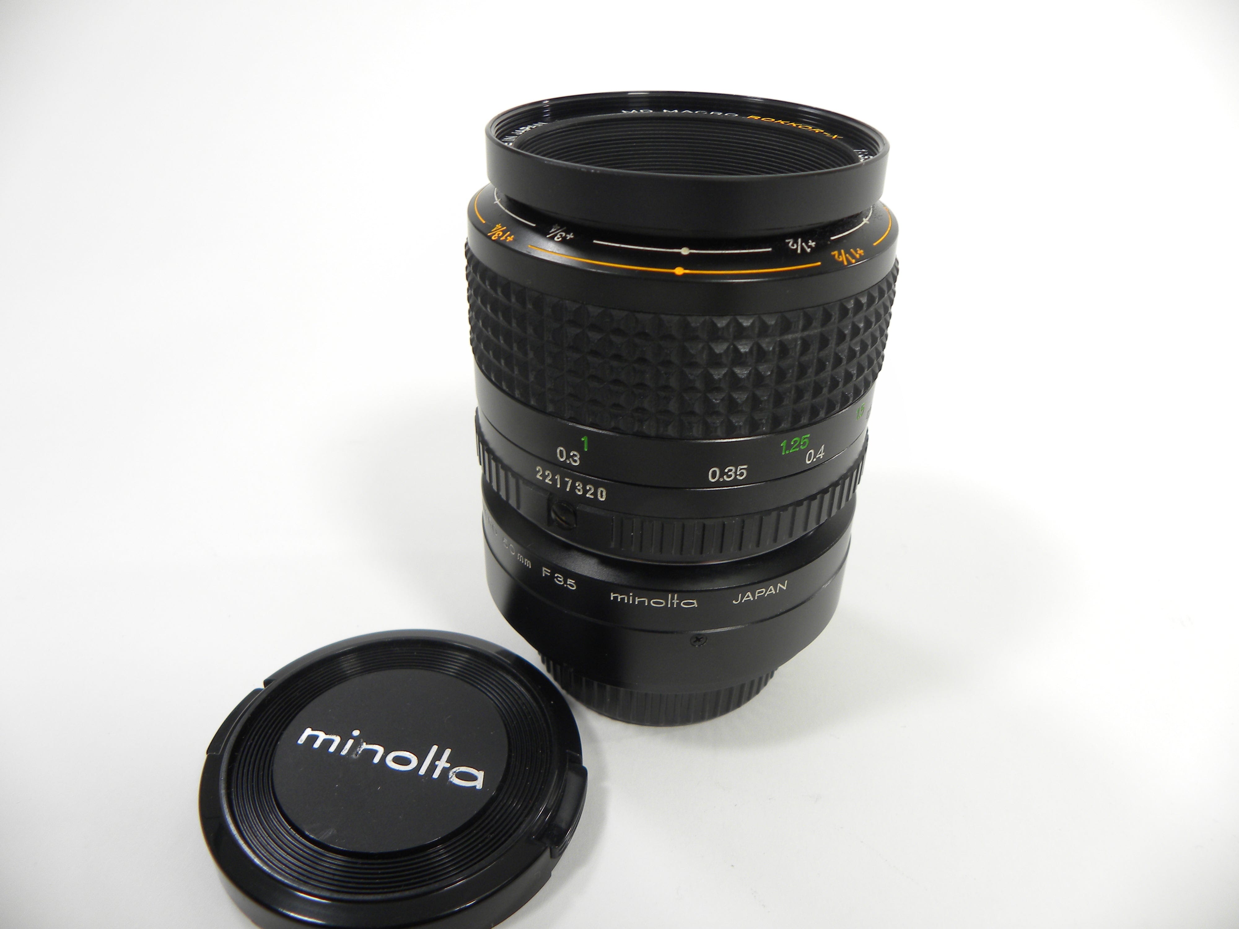 Minolta MD Macro Rokkor-X 50mm f3.5 w/Adapter