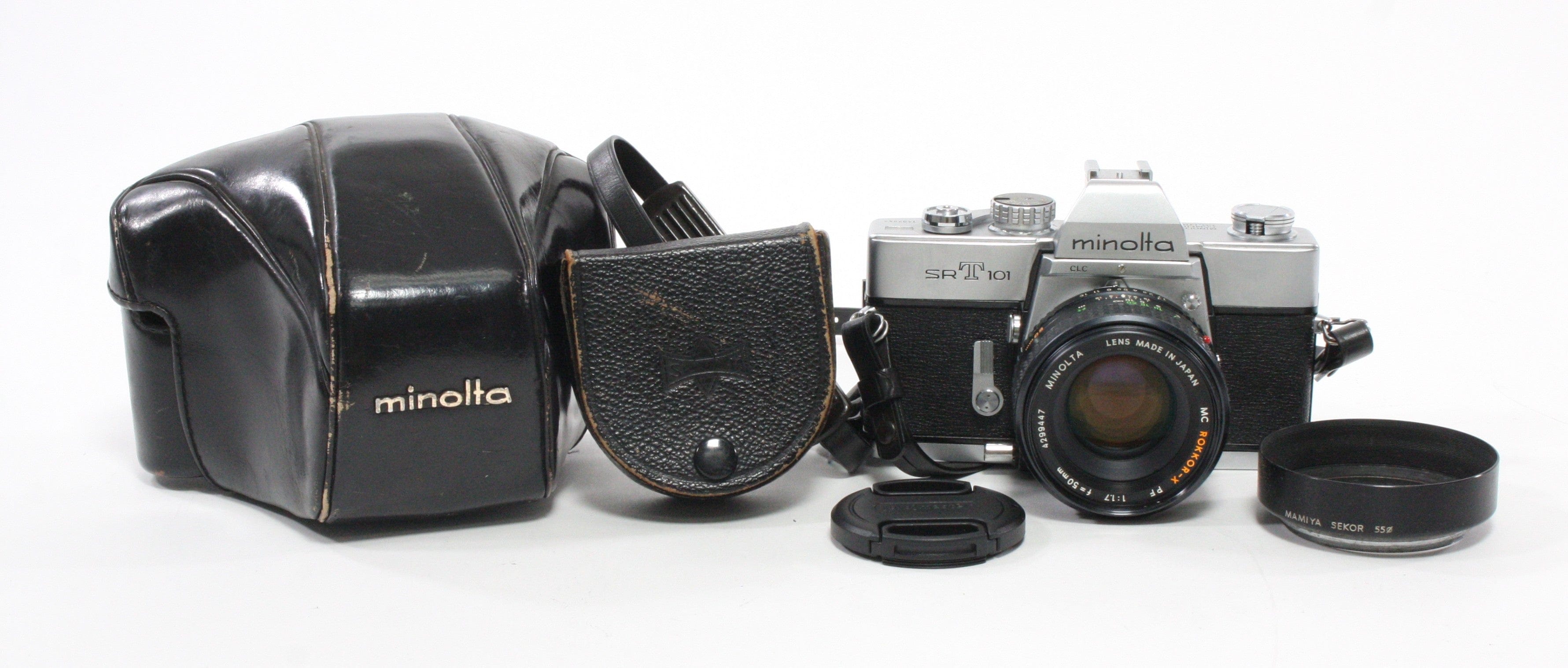 Minolta SRT 101 with 50mm f/1.4 Lens with Accessories
