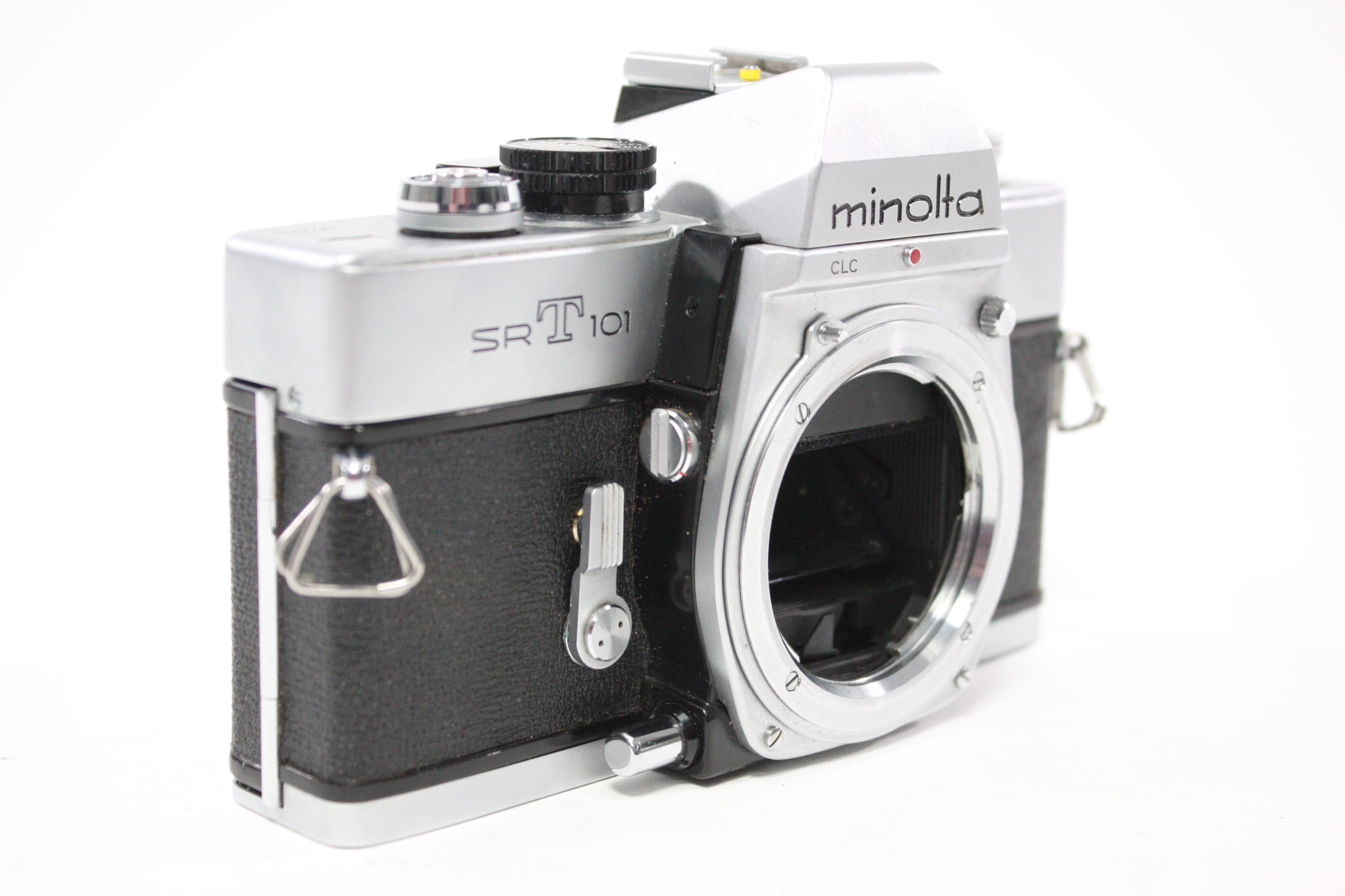 Minolta SRT101 35mm SLR Camera with 58mm f/1.4 MC Rokkor-PF Lens for MD Mount