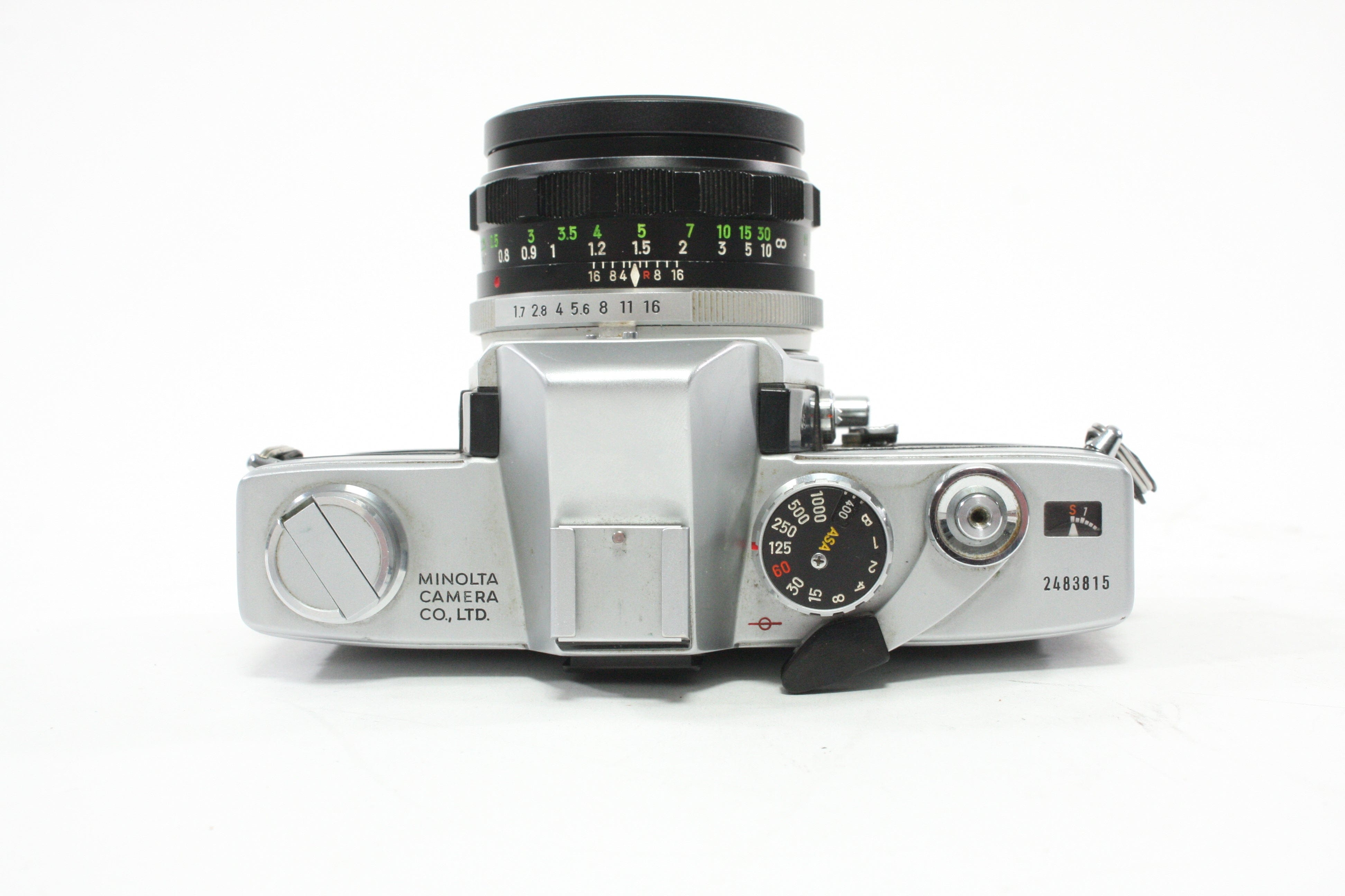 Minolta SRT101 35mm SLR Camera with Rokkor-PF 55mm f/1.7 Lens