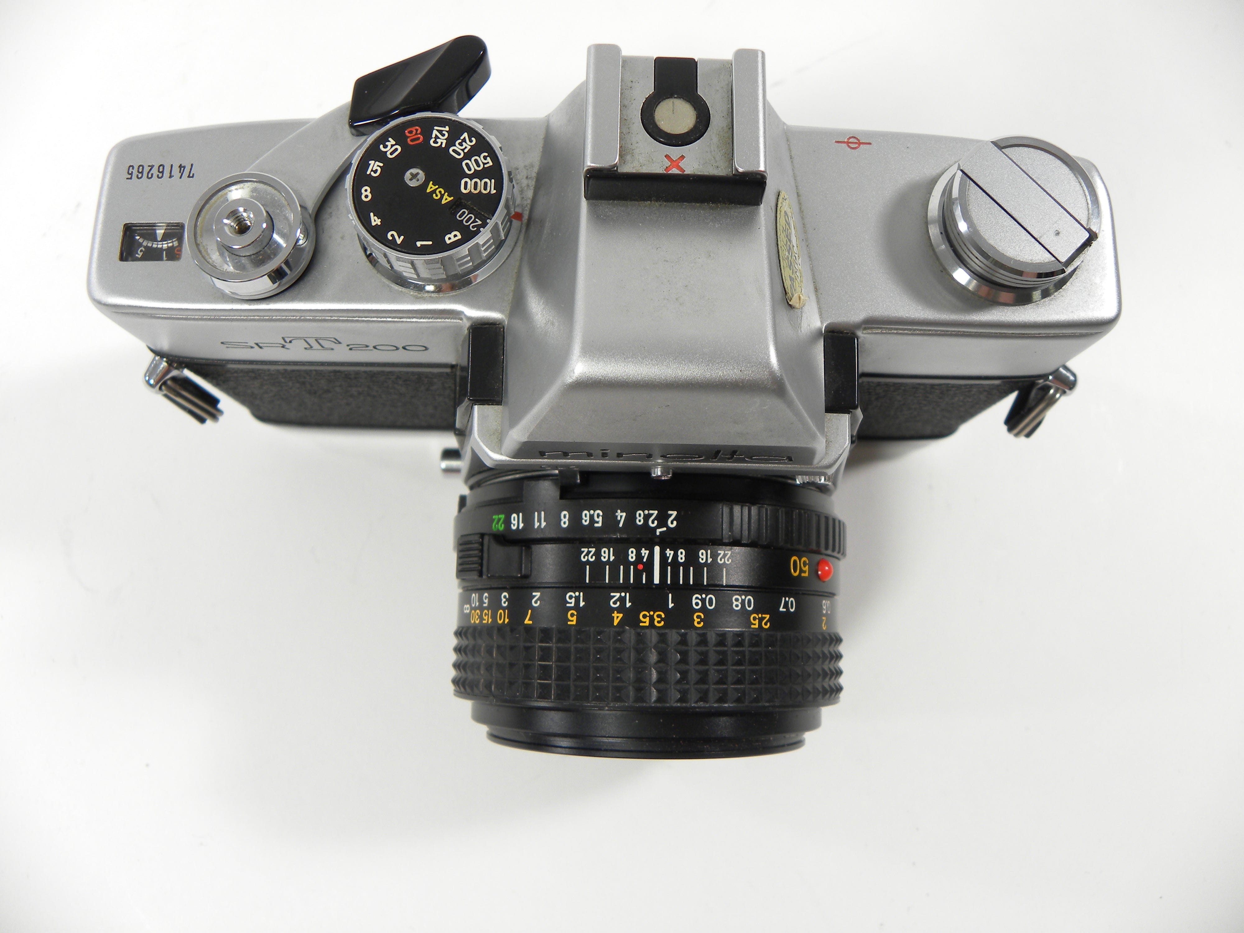 Minolta SRT200 CLC 35mm SLR w/MD 50mm f2