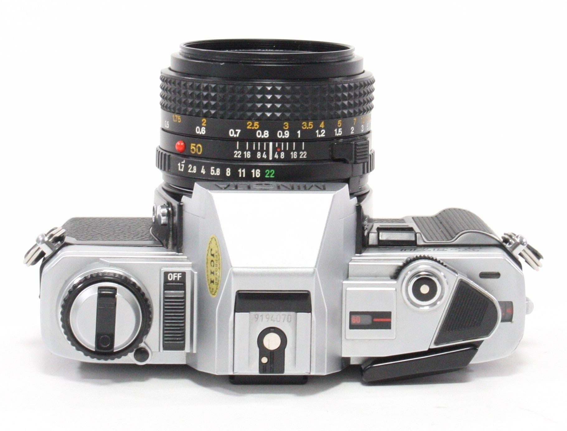 Minolta X-370 with 50mm f/1.7 lens