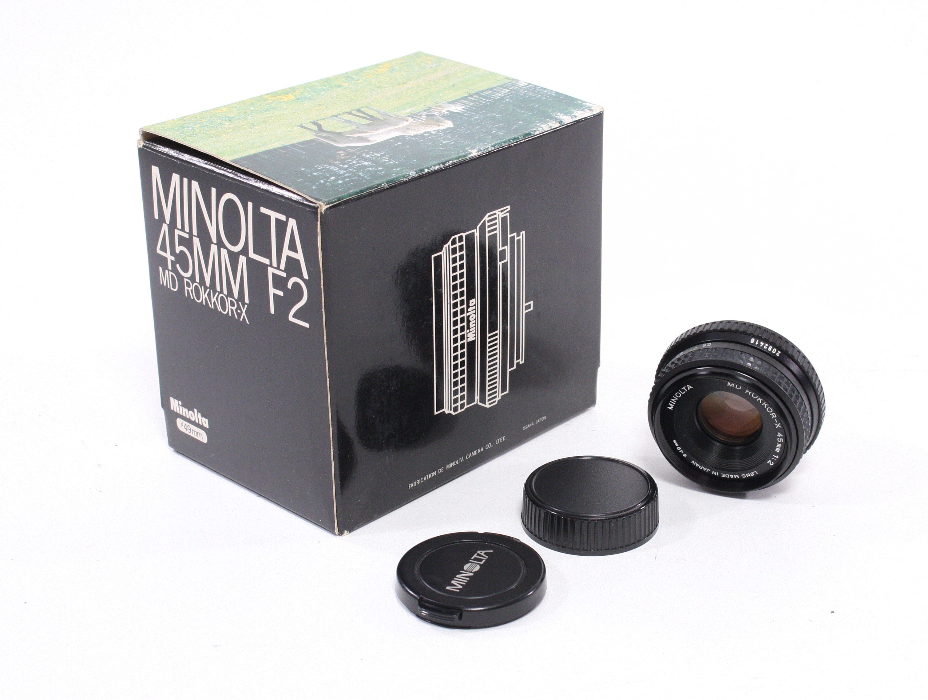 Minolta X-700 35mm SLR Camera with 45mm f/2 Rokkor-X Lens and Case