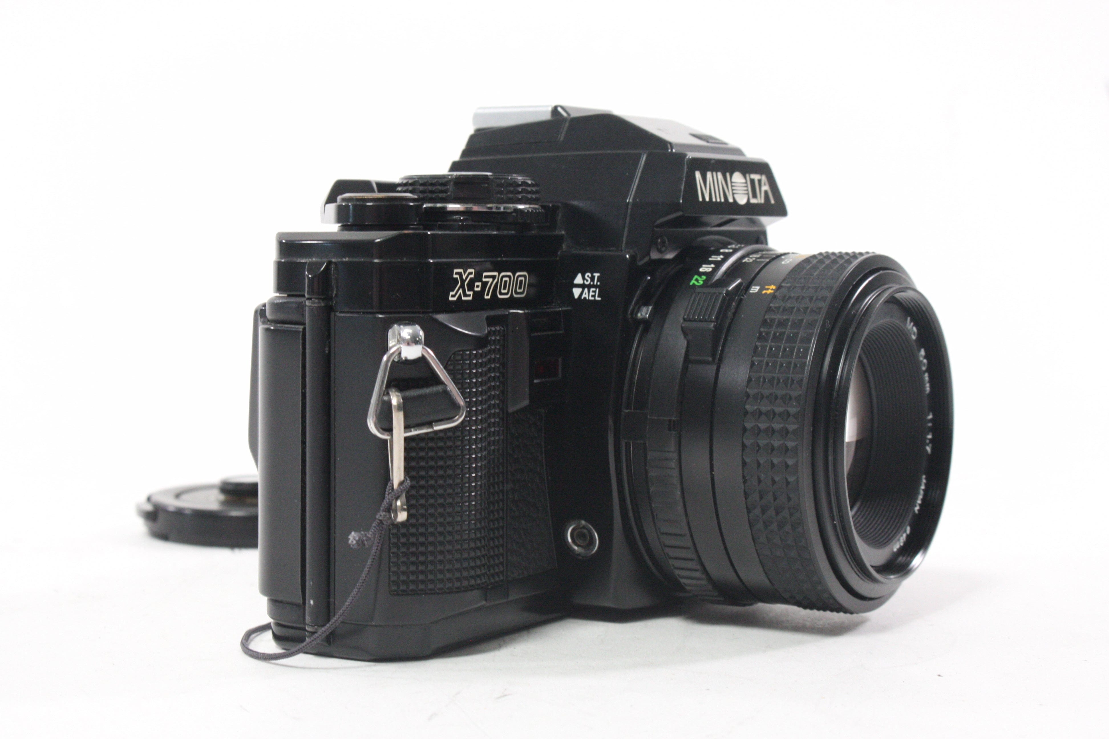 Minolta X-700 SLR Camera with 50mm f/1.7 Lens with Power Winder and Strap