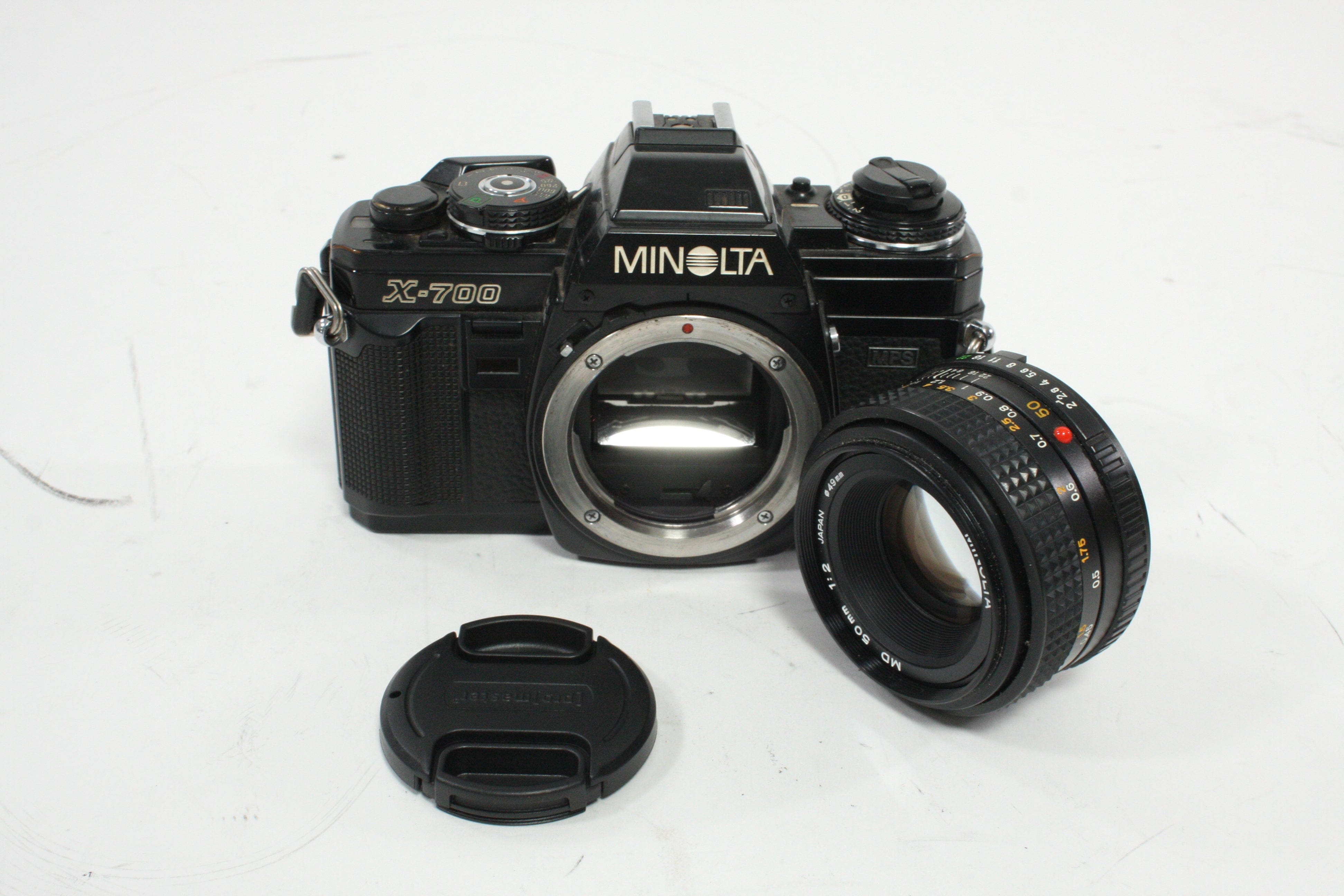 Minolta X-700 SLR Camera with 50mm f/2 MD Lens