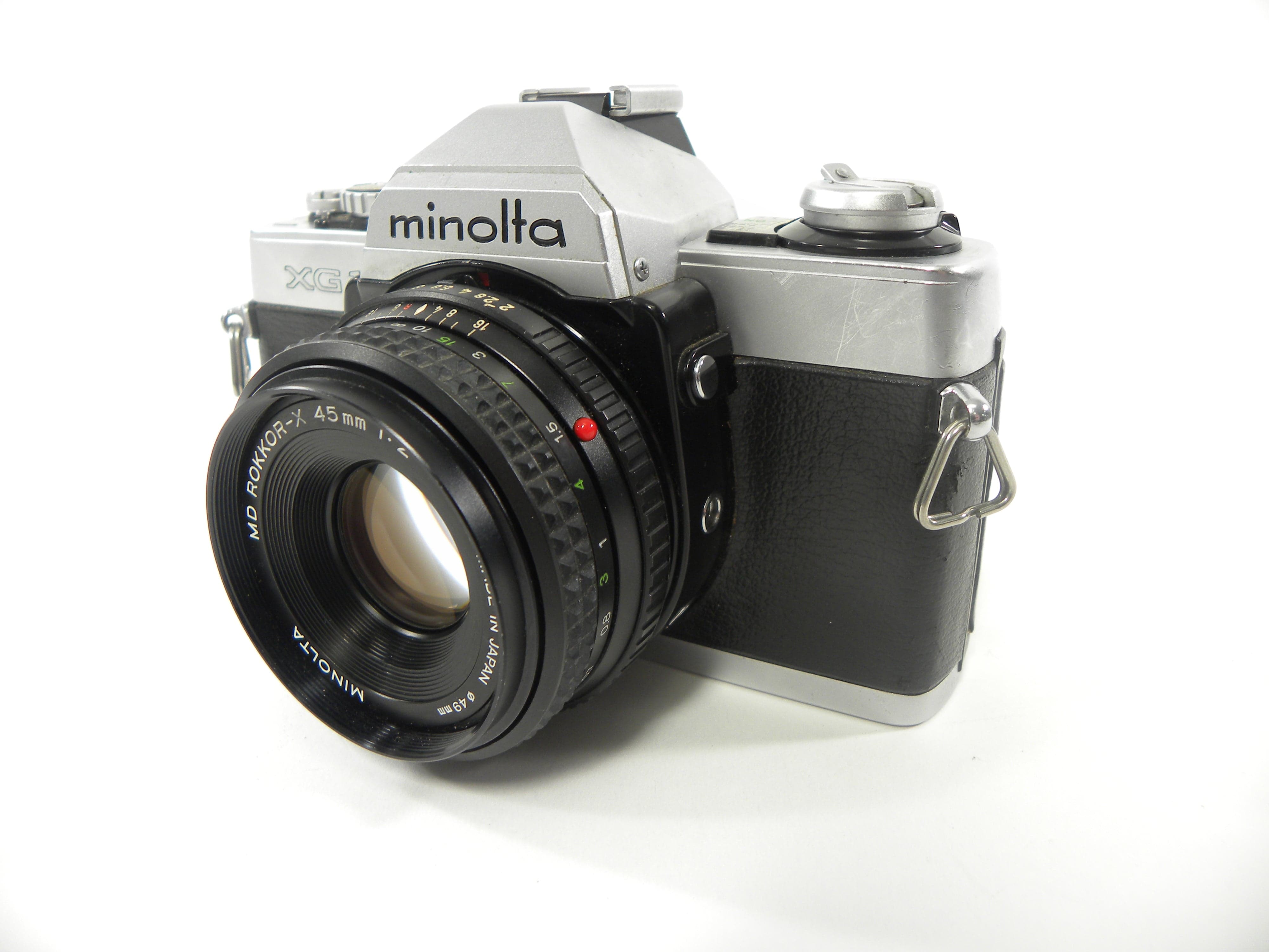 Minolta XG-1 35mm SLR Camera w/MD Rokkor-X 45mm f2