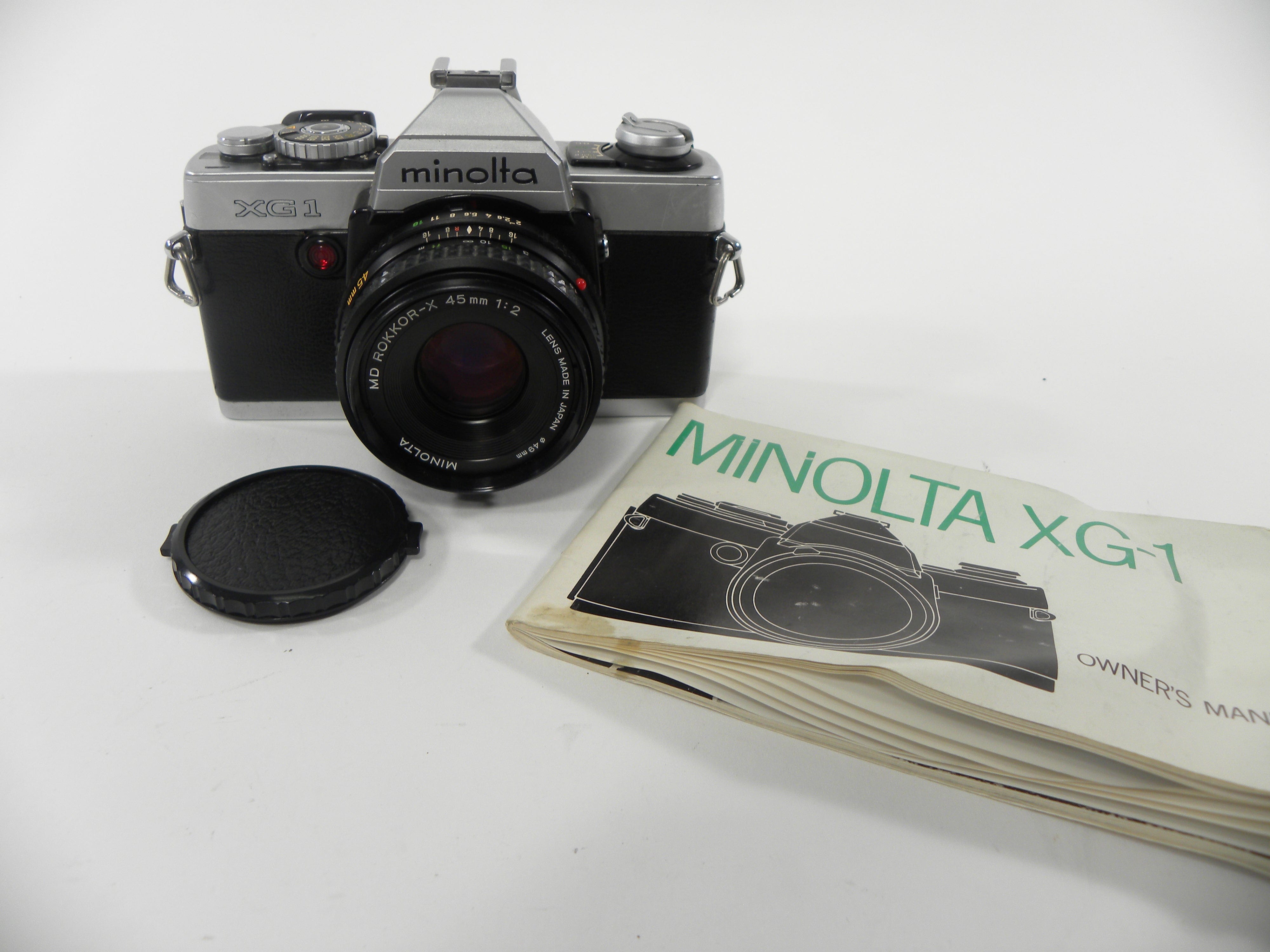 Minolta XG-1 35mm SLR Camera w/MD Rokkor-X 45mm f2
