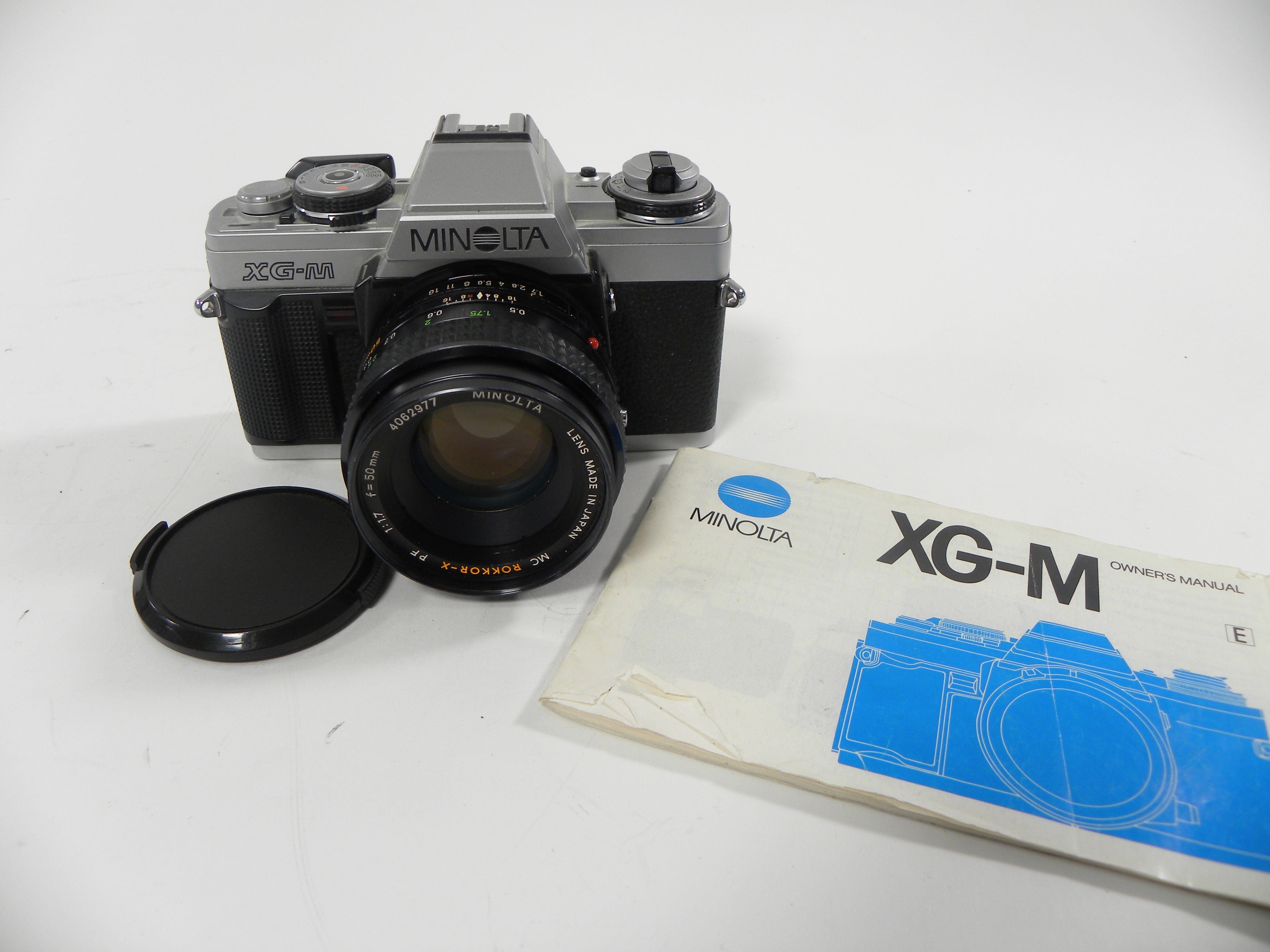 Minolta XG-M 35mm SLR w/MC Rokkor-X PF 50mm f1.7