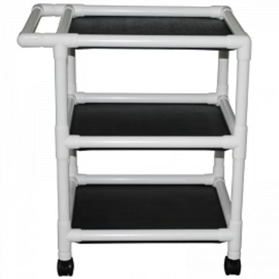 MJM International MRI Line - Non-Magnetic 3-Shelf Utility Linen Cart