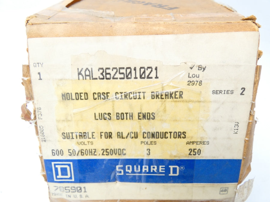 SQUARE D KAL362501021 SER. 2 600VAC 250A NSMP