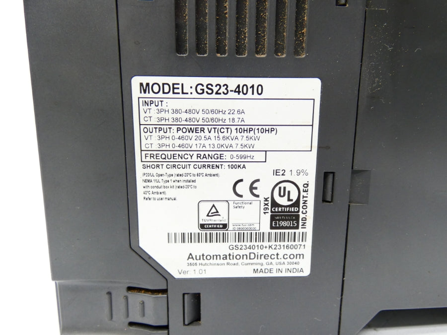AUTOMATION DIRECT GS23-4010 380-480V 22.6A UNMP