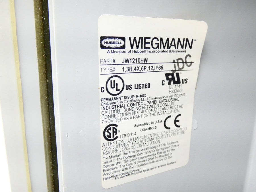 HUBBELL JW1210HW HW-J121005CHSCWWW NSMP