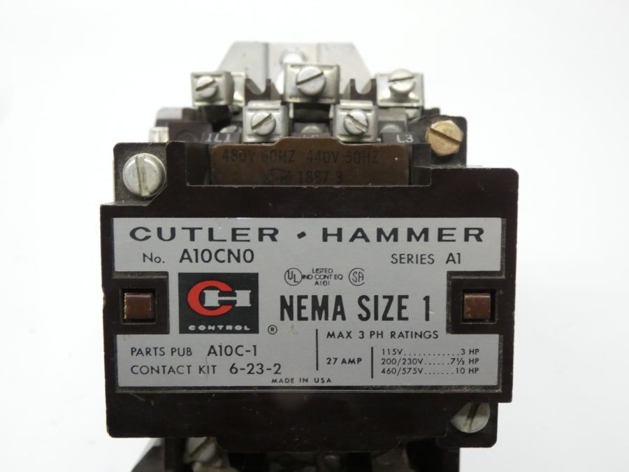 CUTLER HAMMER A10CN0 SER. A1 440-480V 27A UNMP