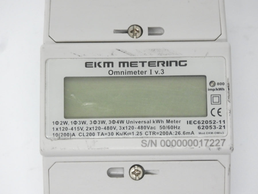 EKM METERING OMIV3 OMNIMETER V.3 120-480V 200A UNMP