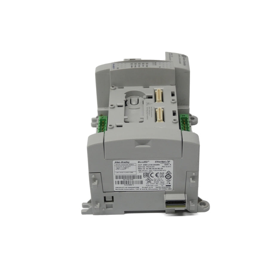 ALLEN BRADLEY 2080-LC50-24QBB SER. A F/W 10.011 24VDC/VAC 1A (AS PICTURED) UNMP