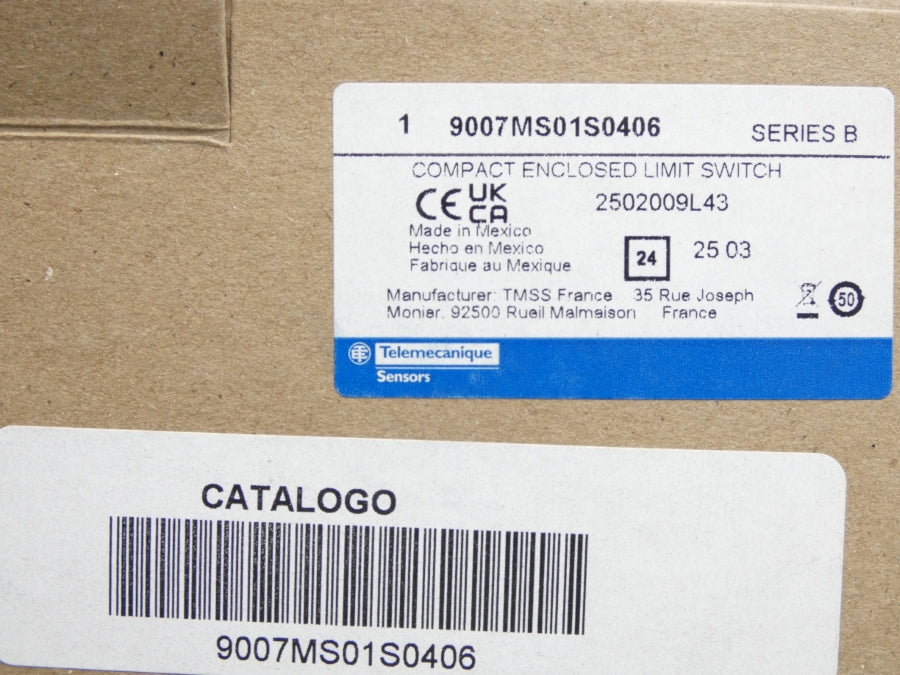 TELEMENCANIQUE 9007MS01S0406 SER. B 125/250VAC 10A NSMP