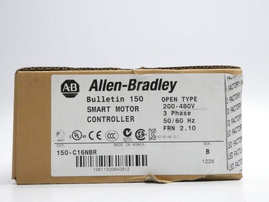 ALLEN BRADLEY 150-C16NBR SER. B F/W 2.10 200-480V 16.0A NSMP